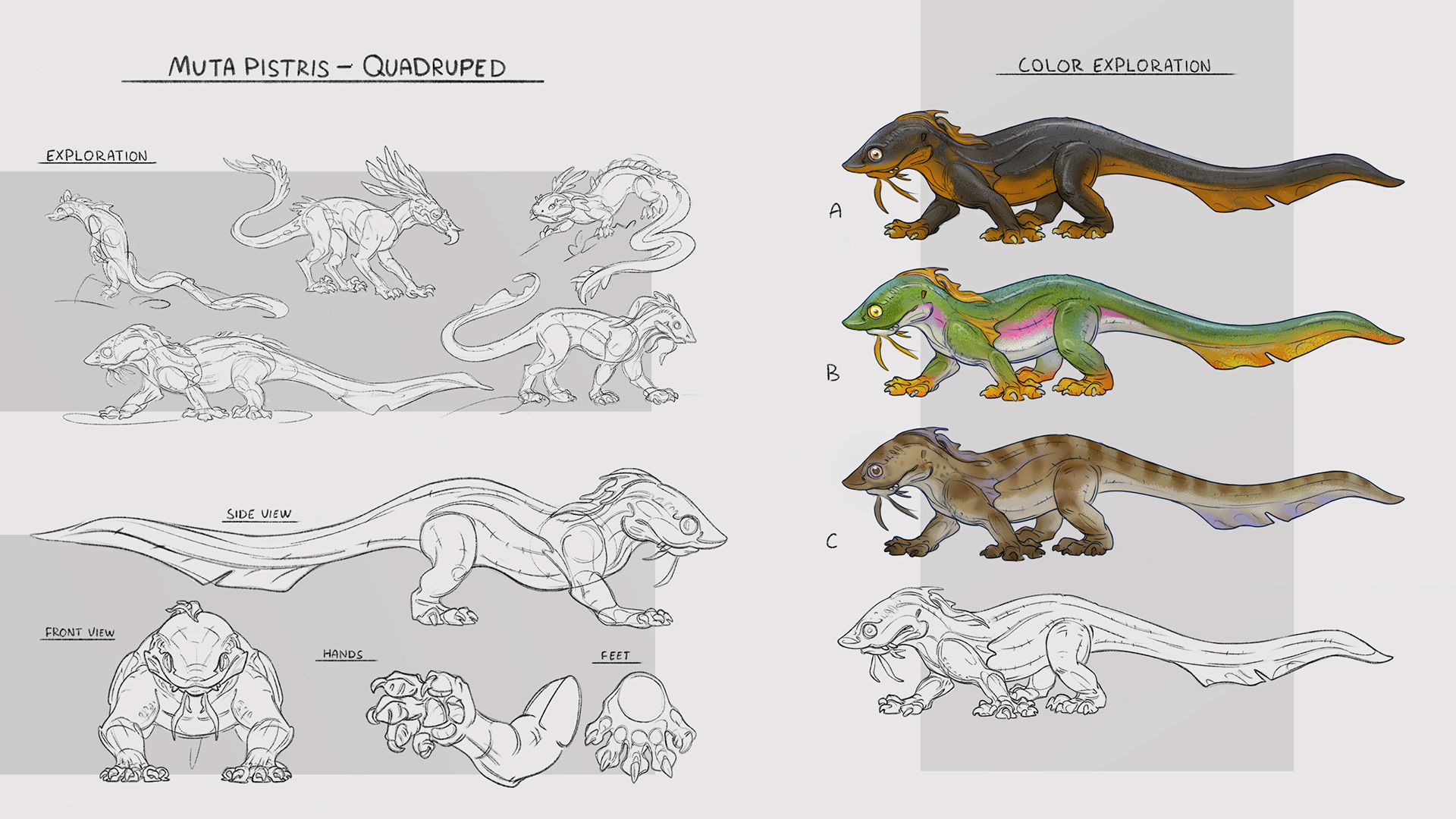 Quadruped - Turnaround & Color