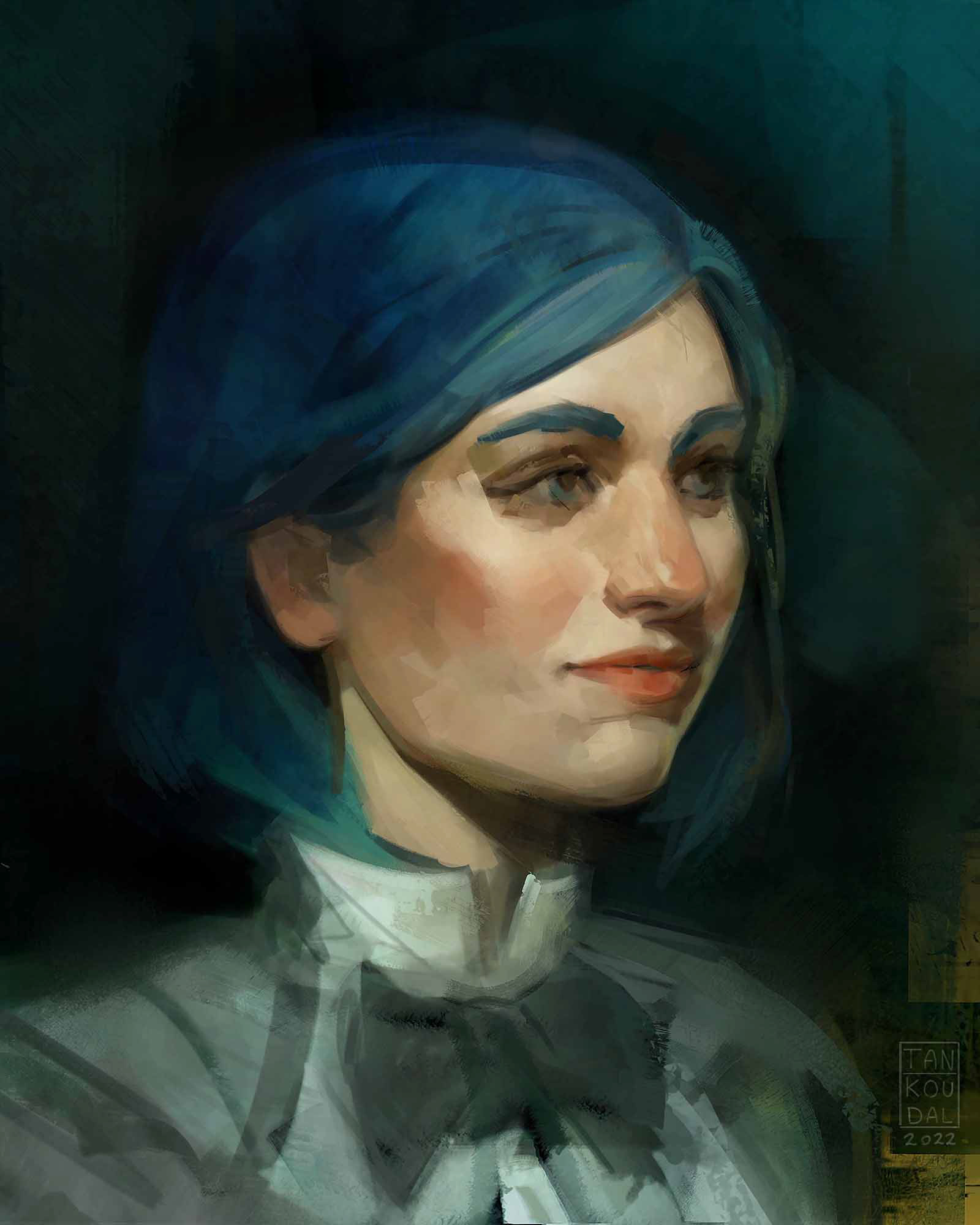 Blue hair - Imaginative Portrait