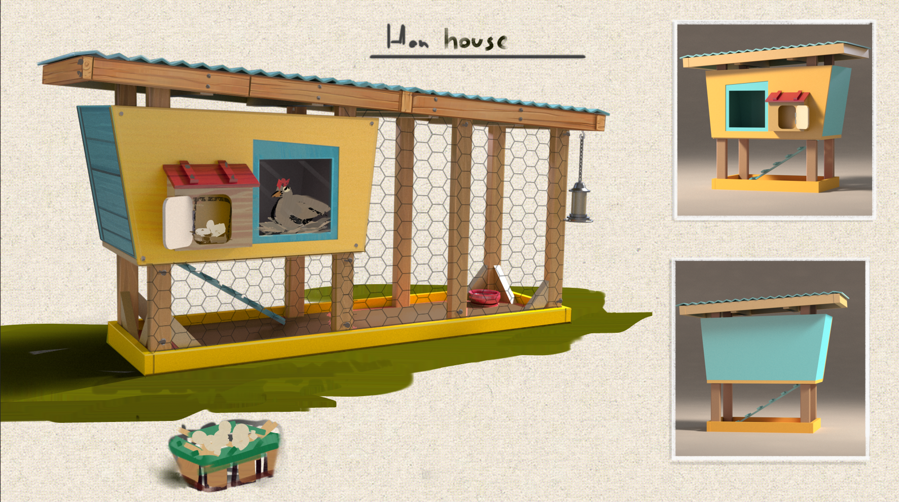 Upgradeable Egg-Producing Chicken Coop