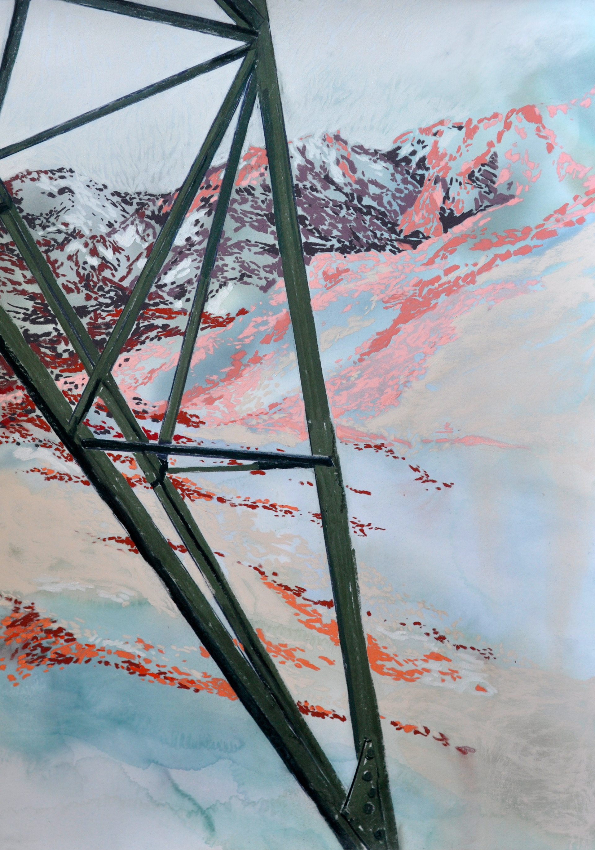 50x65 cm pastel sec sur papier 360g