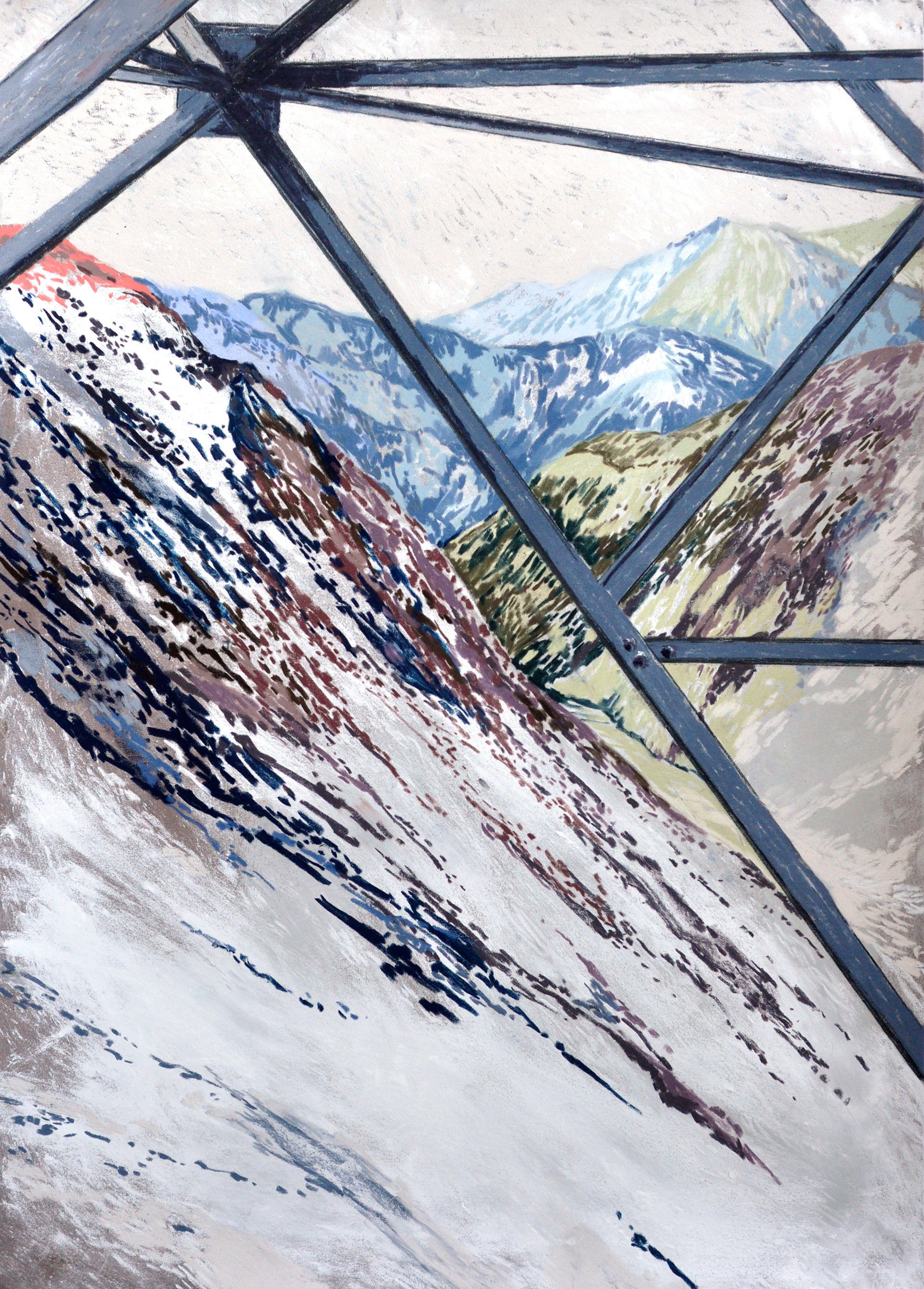 50x65 cm pastel sec sur papier 360g