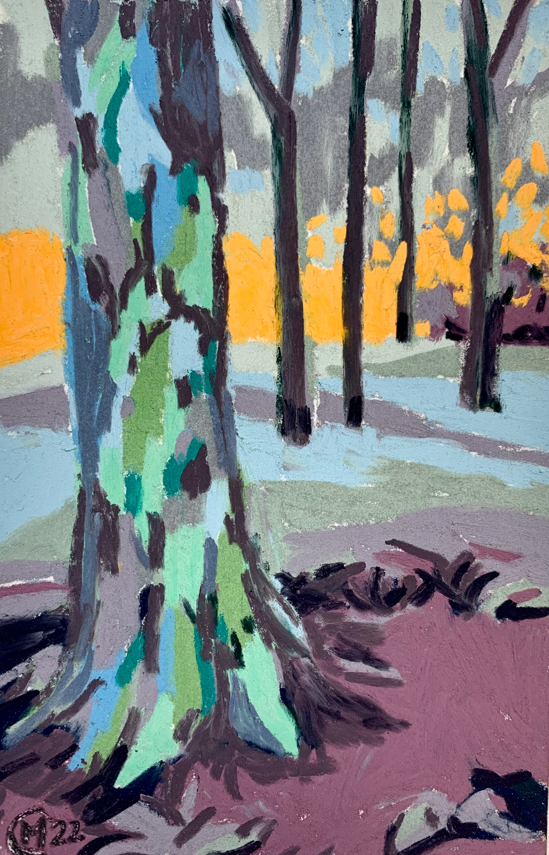 10x15 cm pastel sec