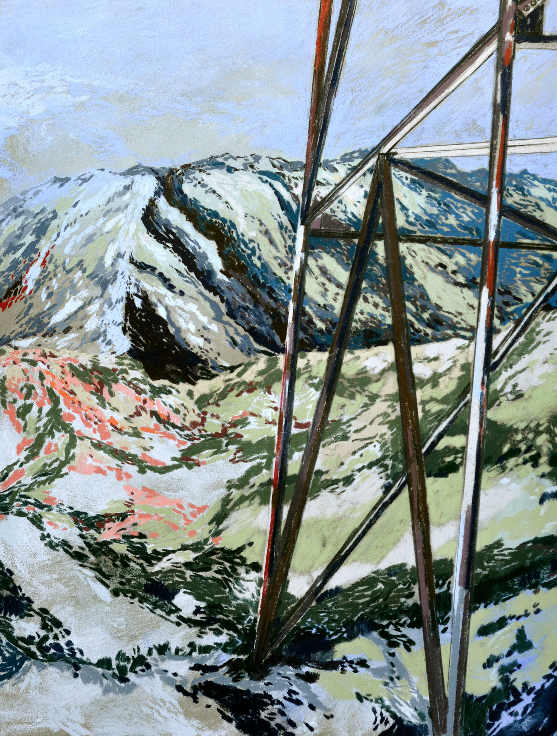 50x65 cm pastel sec sur papier 360g