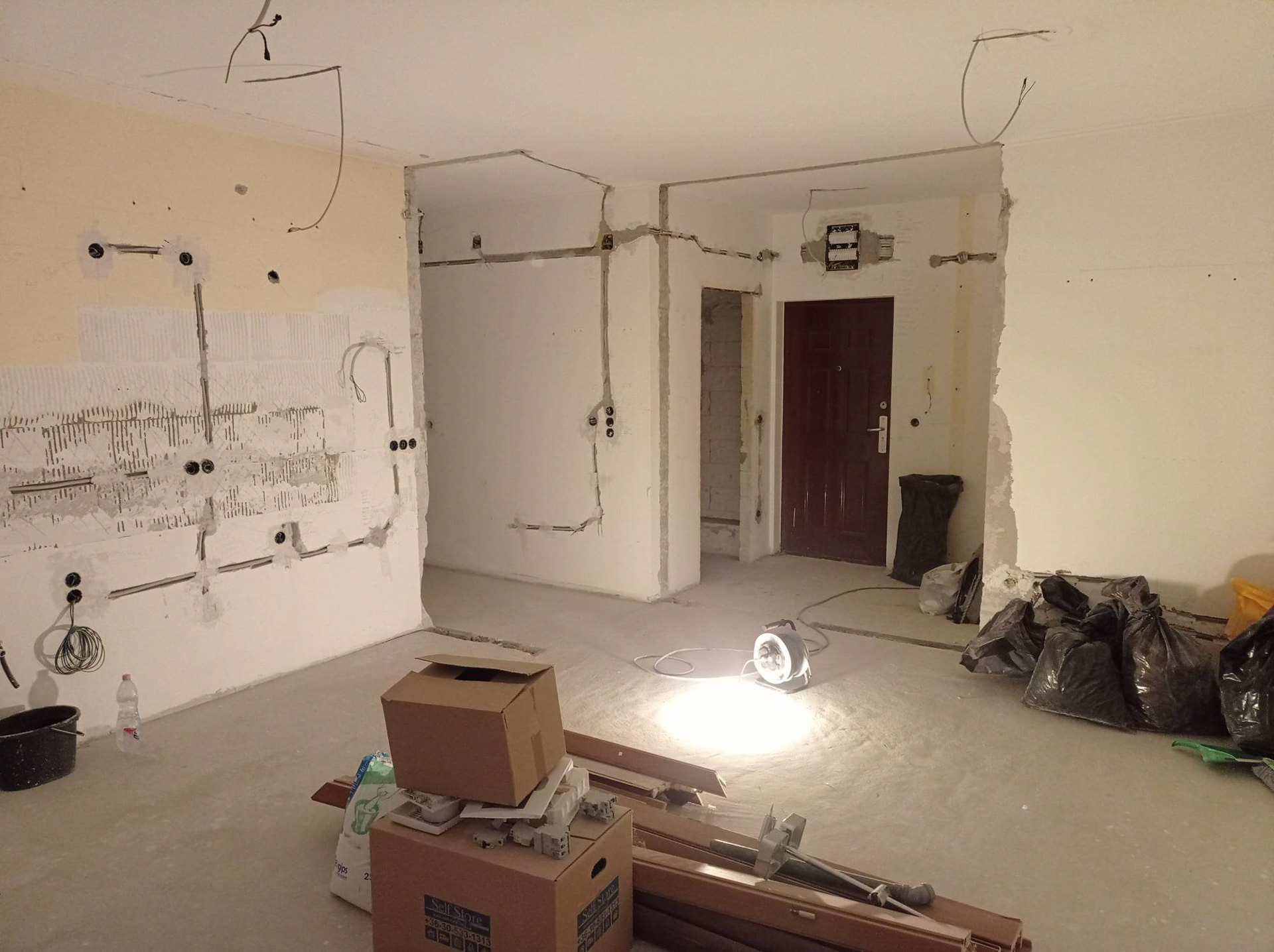 Tégla építésű lakás teljes áthúzása