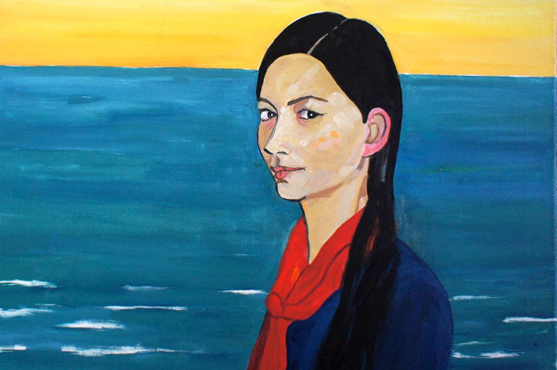 18 Woman at the Sea