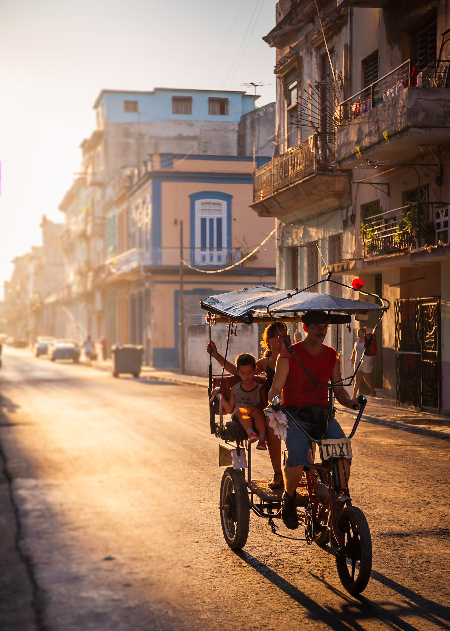 Cycle-taxi in Centro Havana, Havana, Cuba