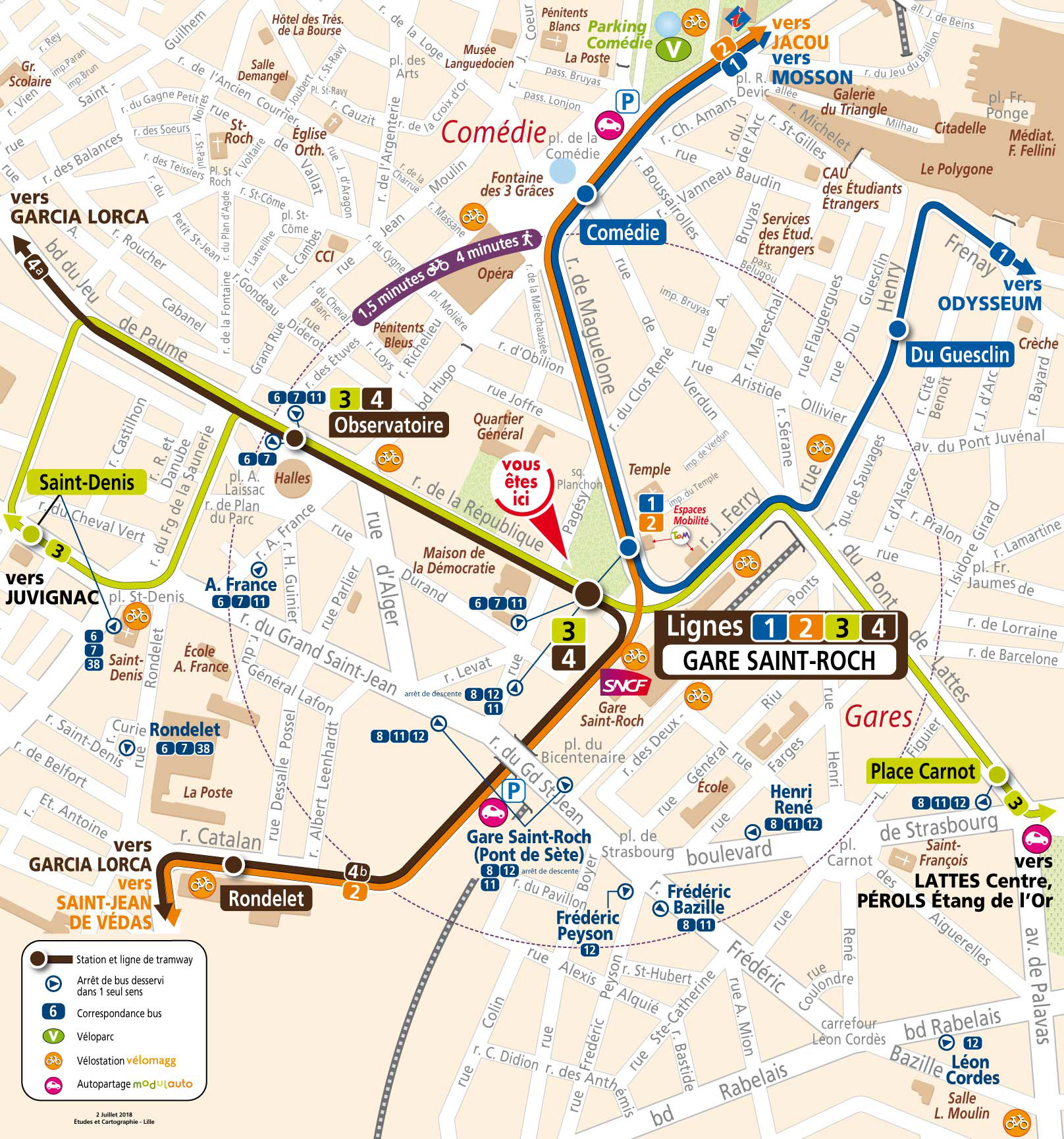 Montpellier - Plan de quartier