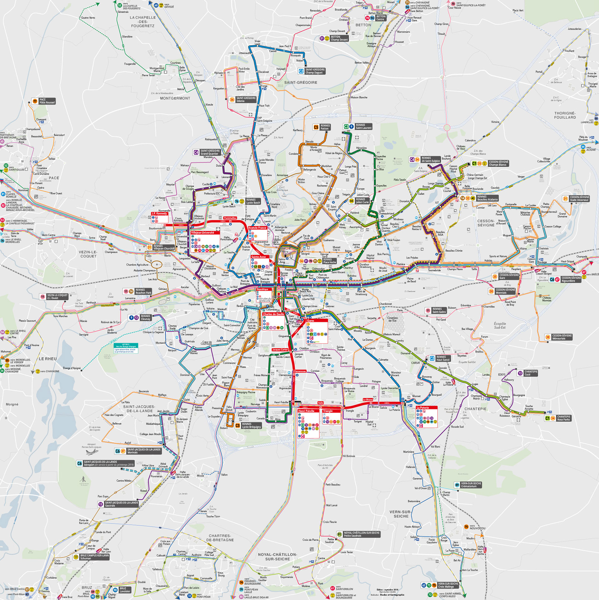 Réseau de transport de Rennes