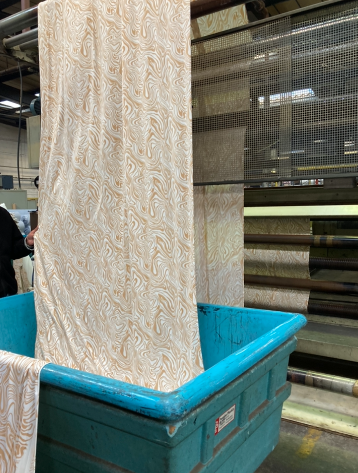 'Marble Wave' in production