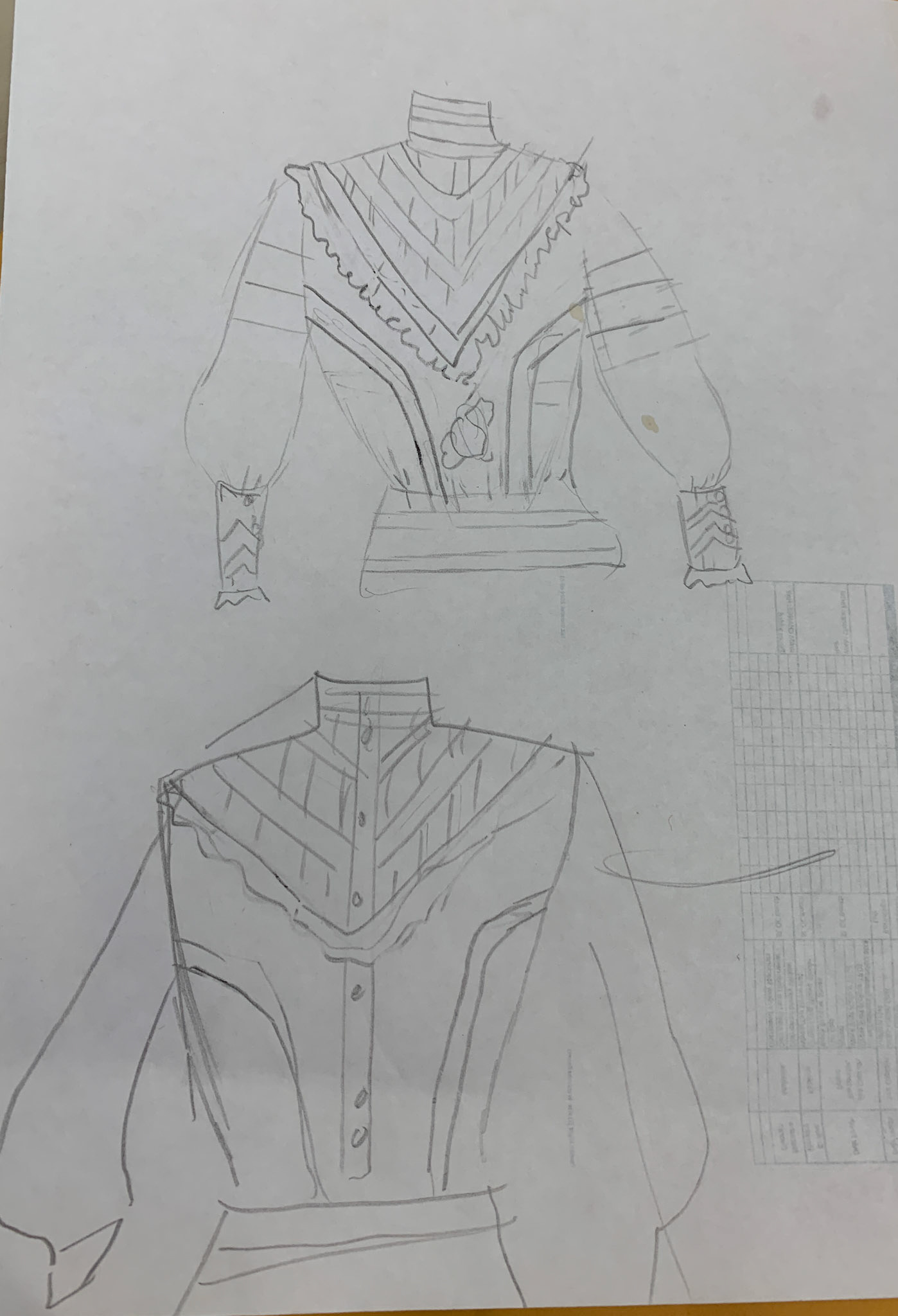 sketched design