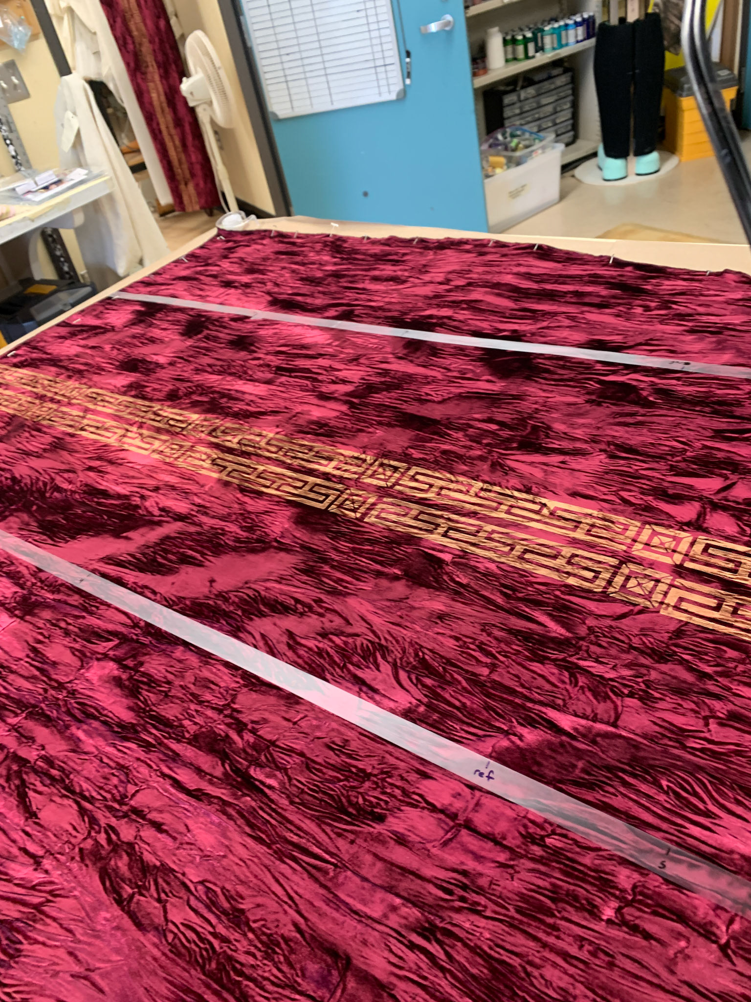 gold screen print