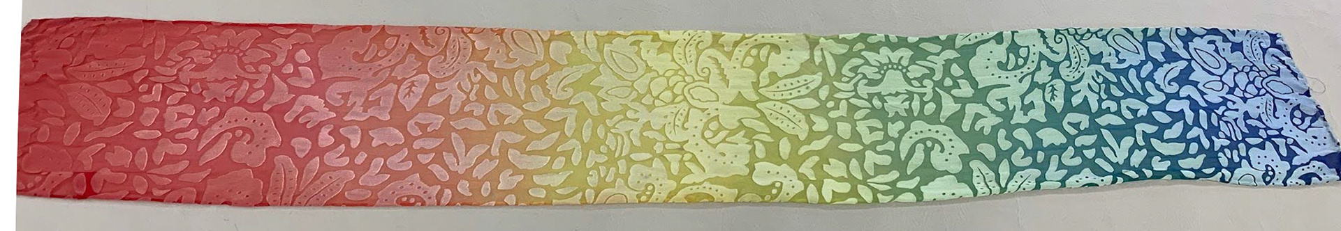 ombre Acid dye on silk
