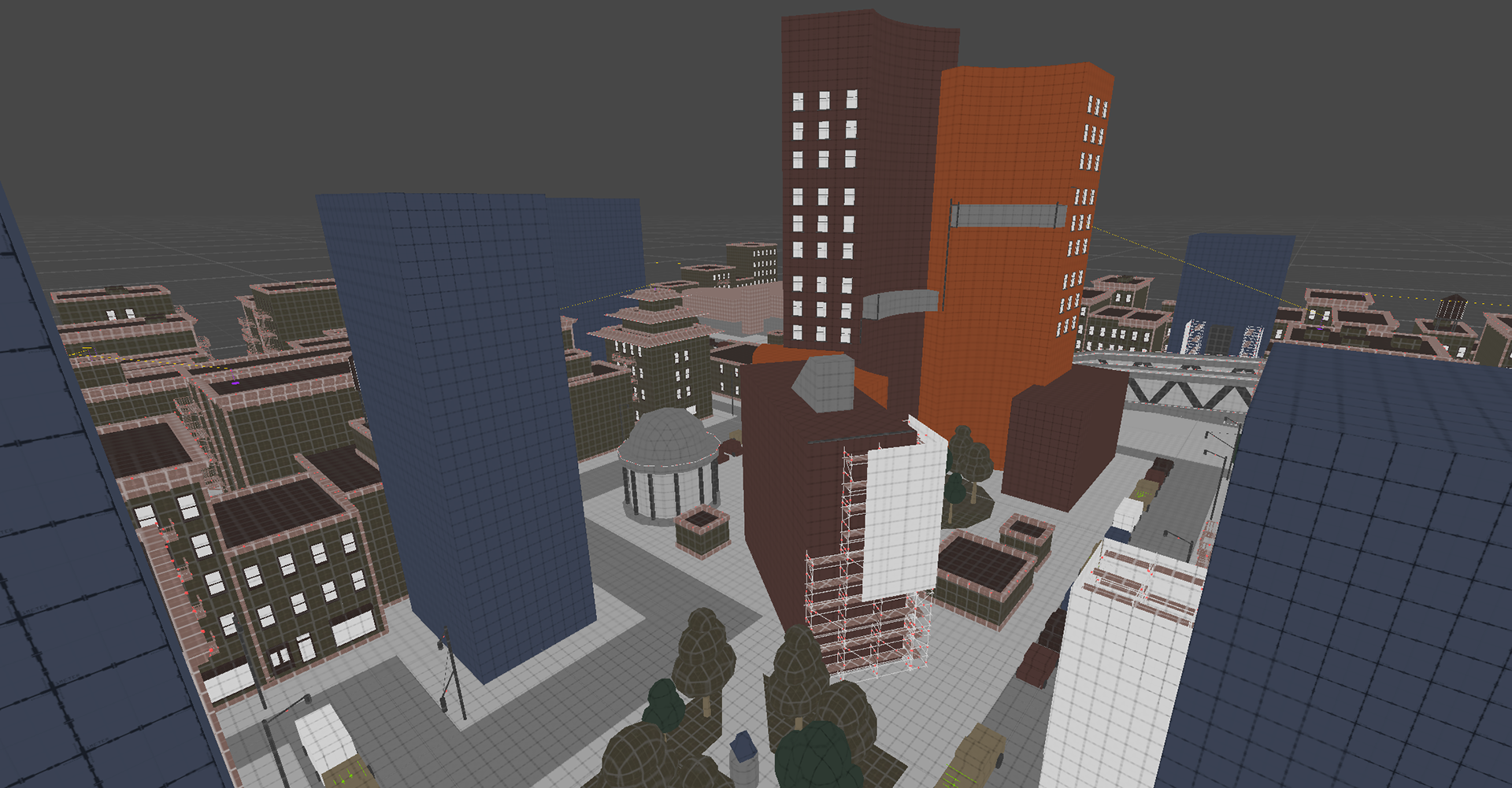 I wanted the ChinaTown map to be centered around a building that I based on the Confucious building In the real China Town. This building has great properties for a center pice.