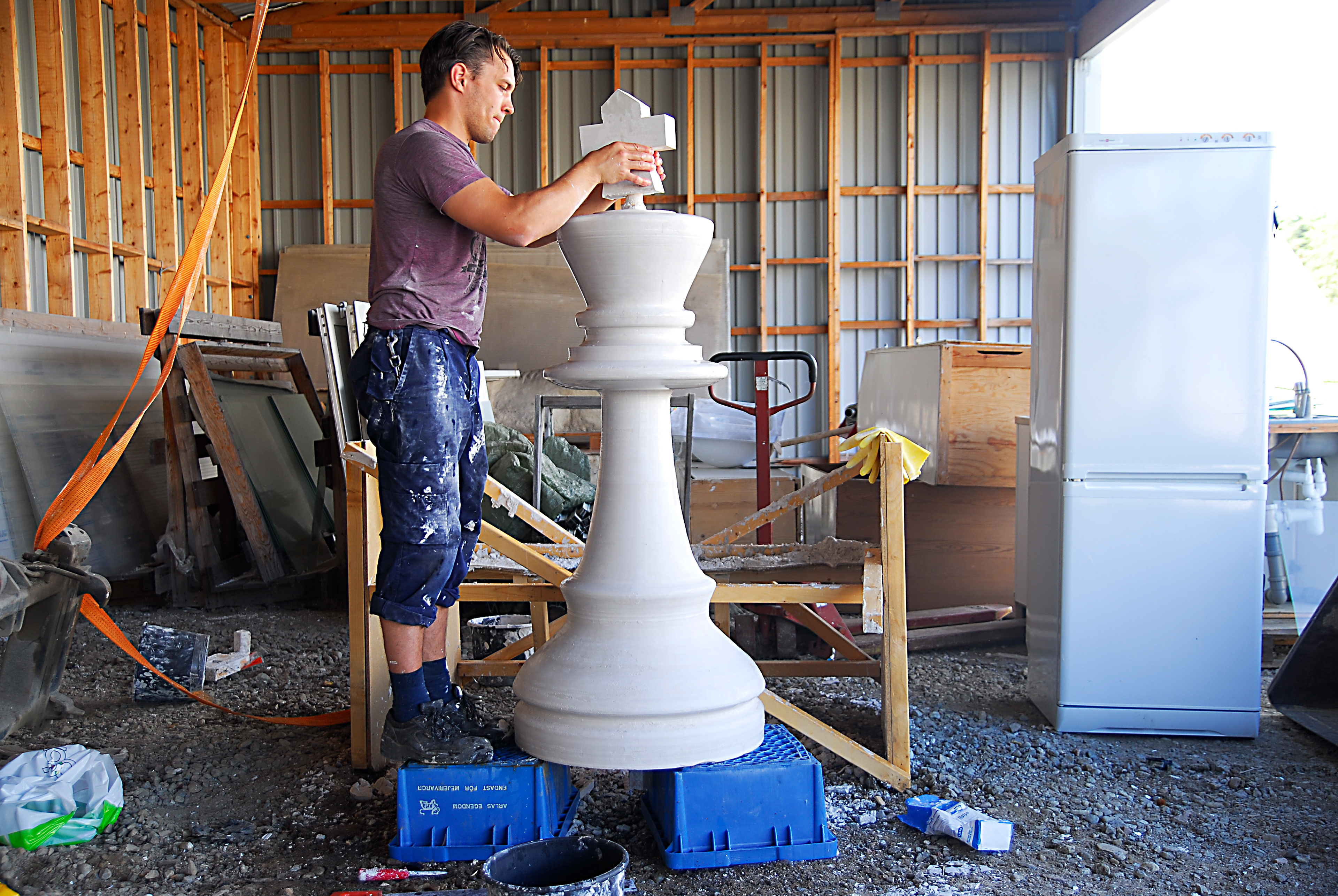 As a freelancer i did this sculpture for North Kingdom in Stockhom 2011