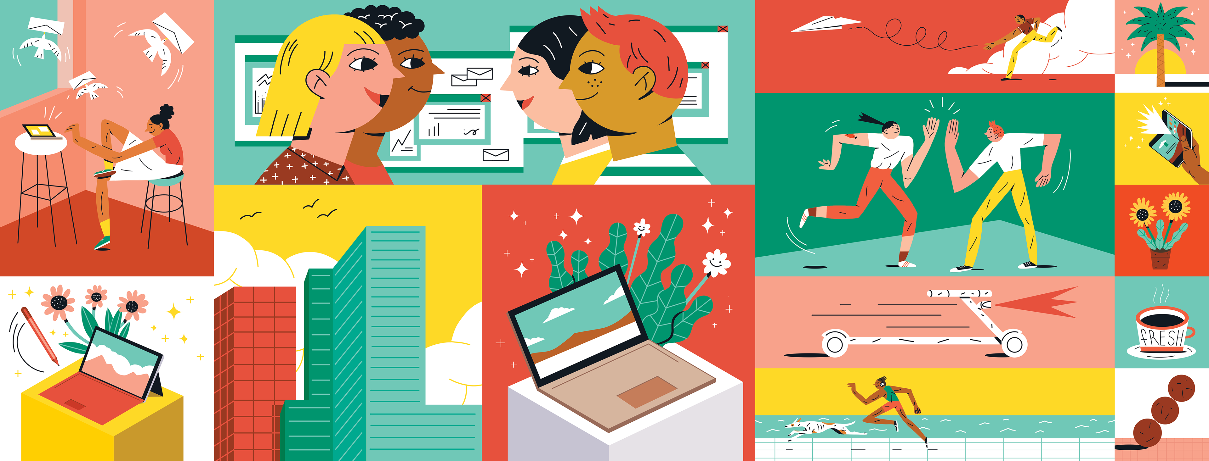 Microsoft mural - Digital Art