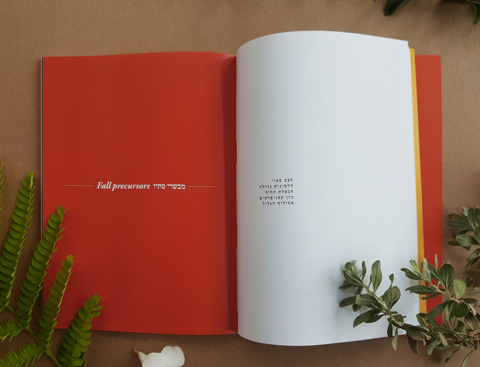 Flower Index, Typography course