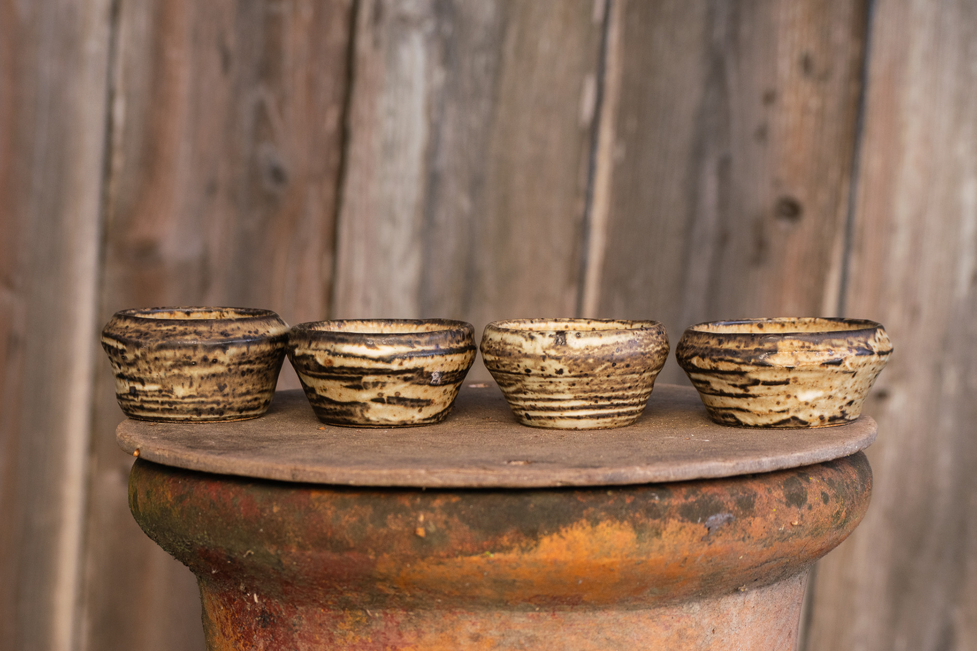 Yellow Carved Espresso Cups 2