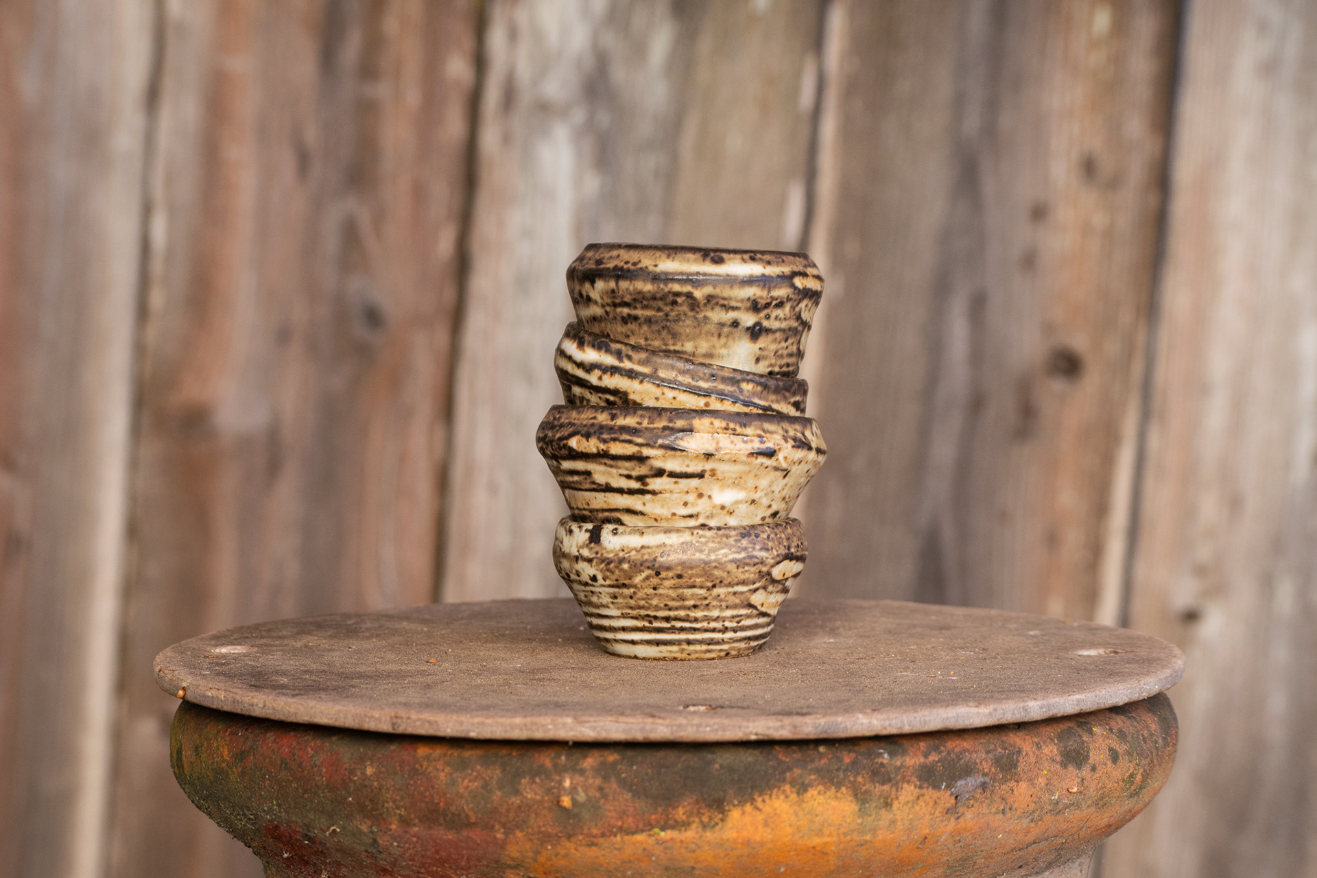 Yellow Carved Espresso Cups 1