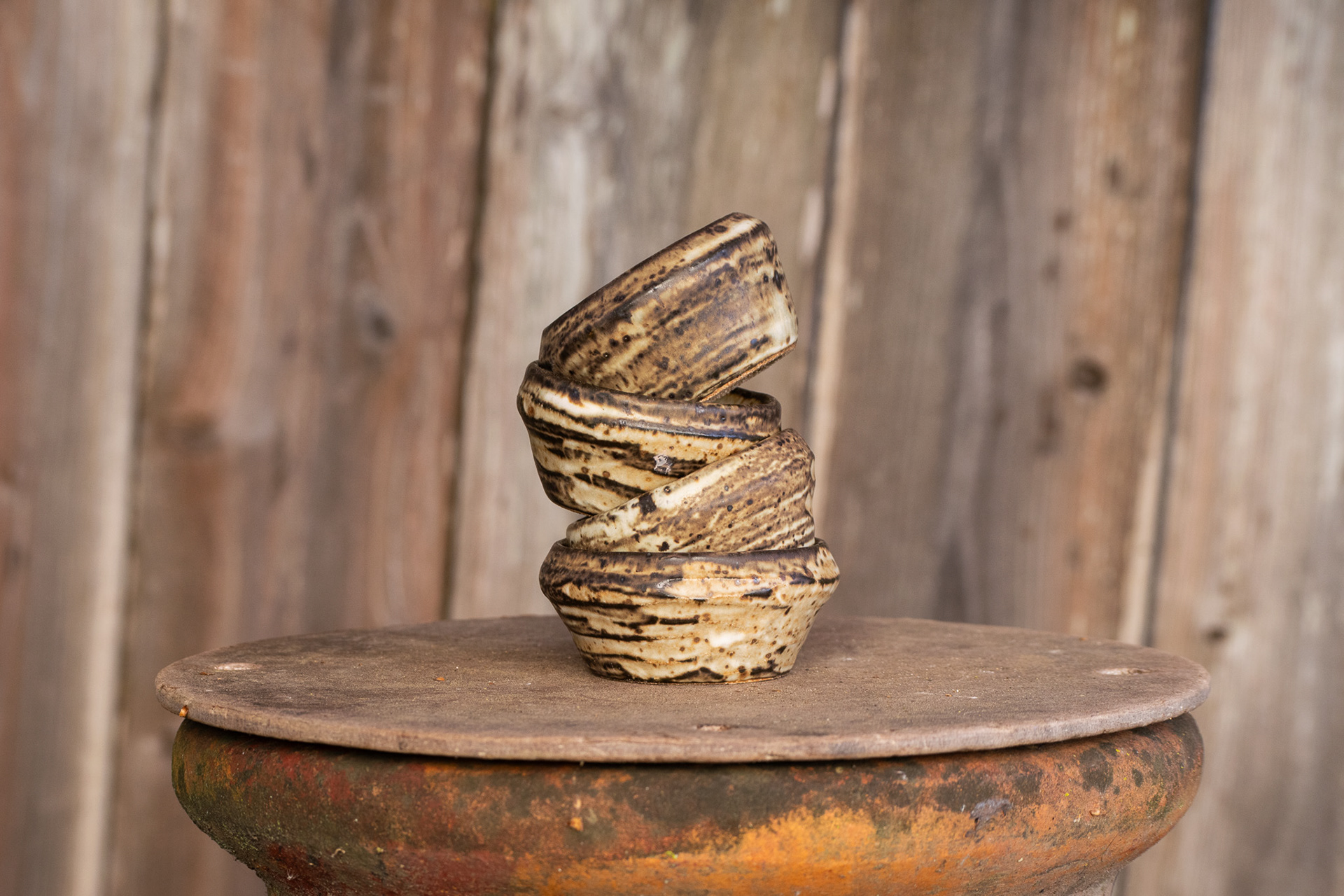 Yellow Carved Espresso Cups 4