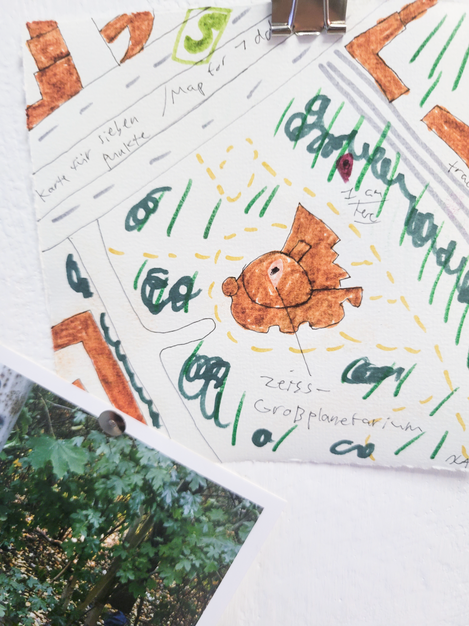 Close-up of Sassy's Map