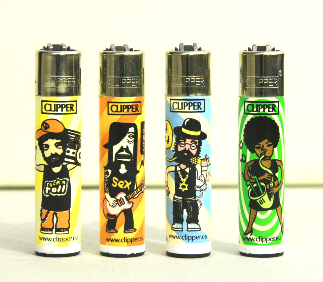 Clipper lighters 4 pcs set refillable |NEW| WEED ACCESSORIES |Limited Edition|