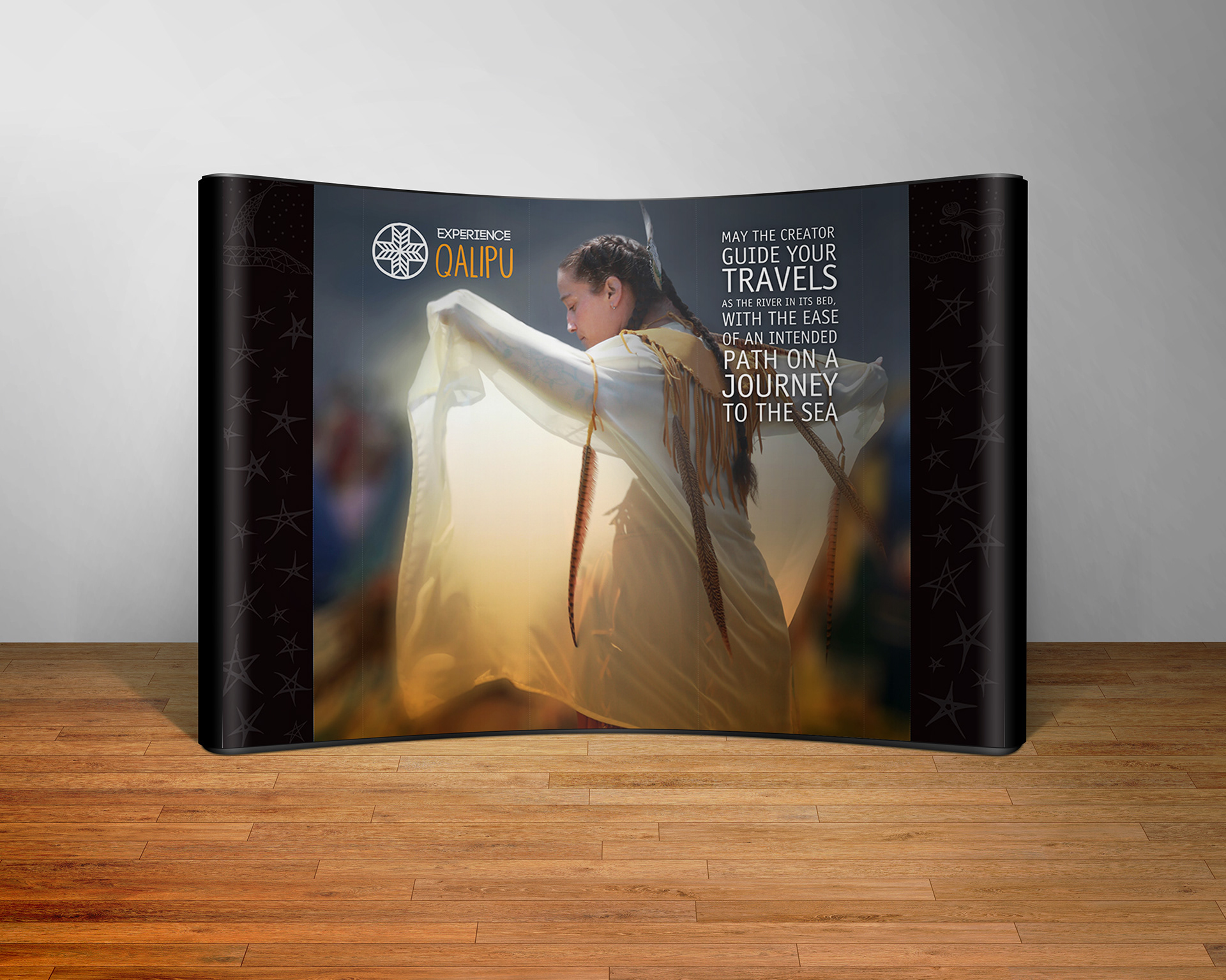 10" curved banner design