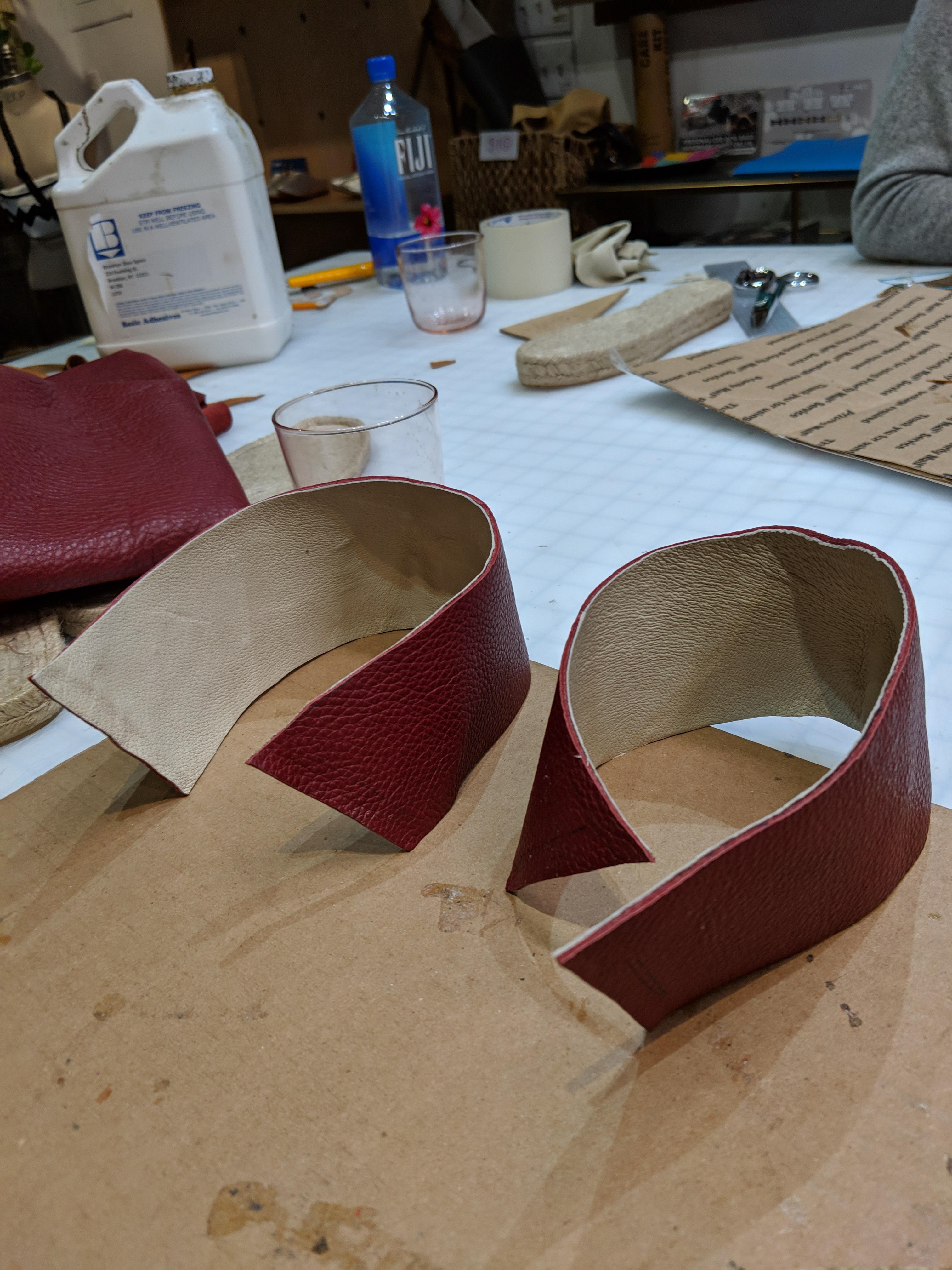 Finished heel pieces
