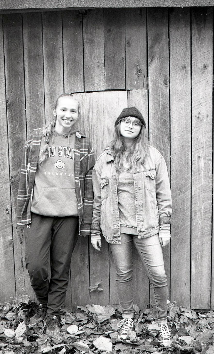 Kara, Sam (Sister and Cousin) • Audrey Swartzentruber • October, 2020 • 5 by 7 • FB print • 35mm