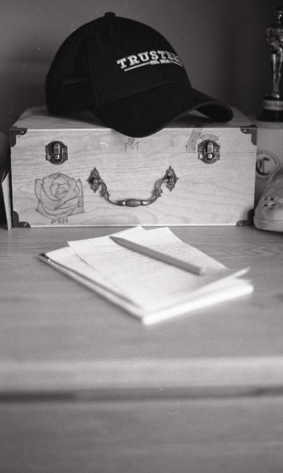 Writing Letters • Ethan Sirles • 2020 • 5x7 Fiber-Based Print • 35mm negative