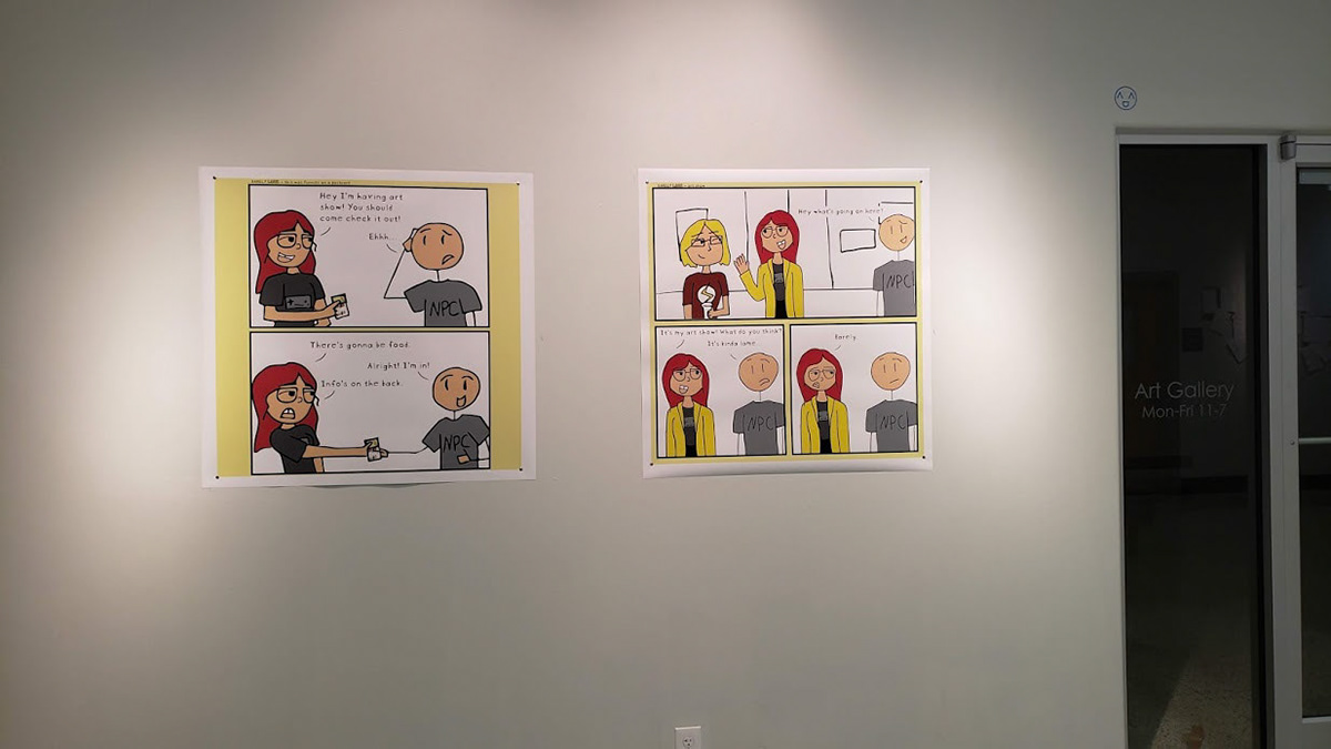 Gallery shots of reception | "Barely Lame" by Bailey Lane