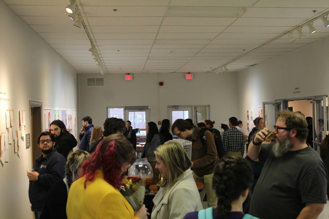 Gallery shots of reception | "Barely Lame" by Bailey Lane