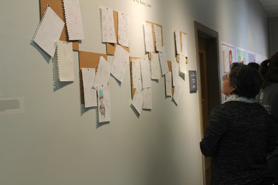Gallery shots of reception | "Barely Lame" by Bailey Lane