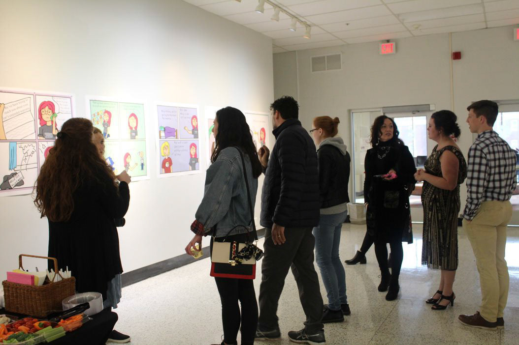 Gallery shots of reception | "Barely Lame" by Bailey Lane