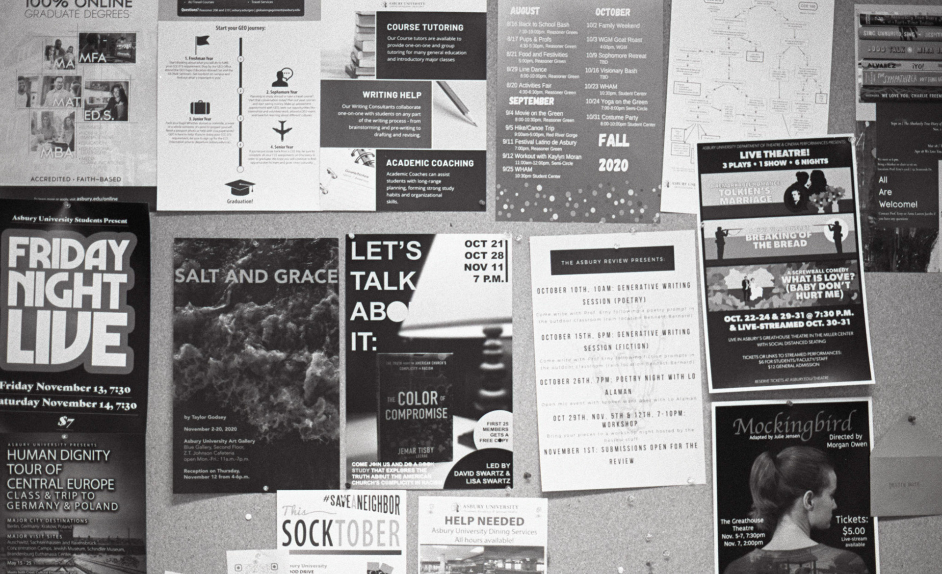 Busy Bulletin Board • Ethan Sirles • 2020 • 8x10 Fiber-Based Print • 35mm negative