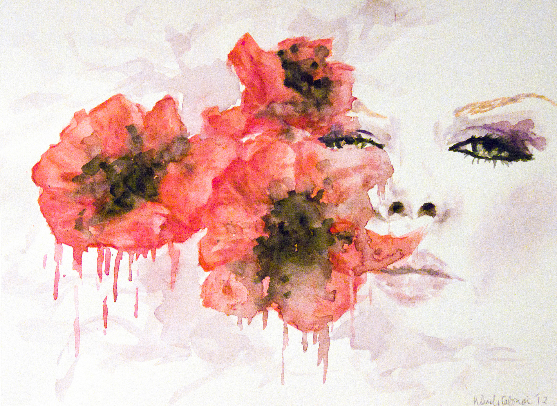 "Shirley", Watercolor on Paper, 9x12"