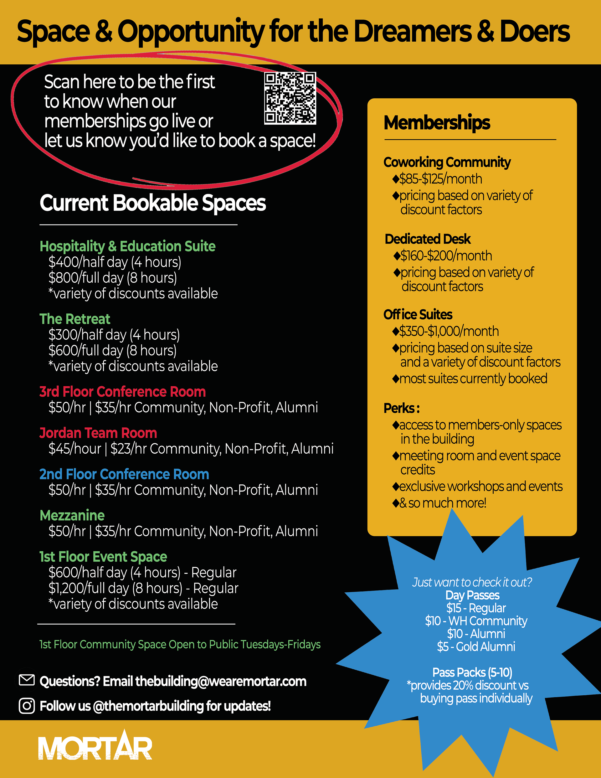 Grand Opening Flyer Back, 2024