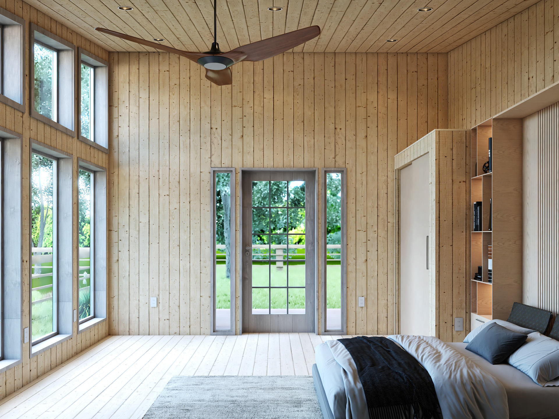 Custom accessory dwelling unit design with outdoor seating area