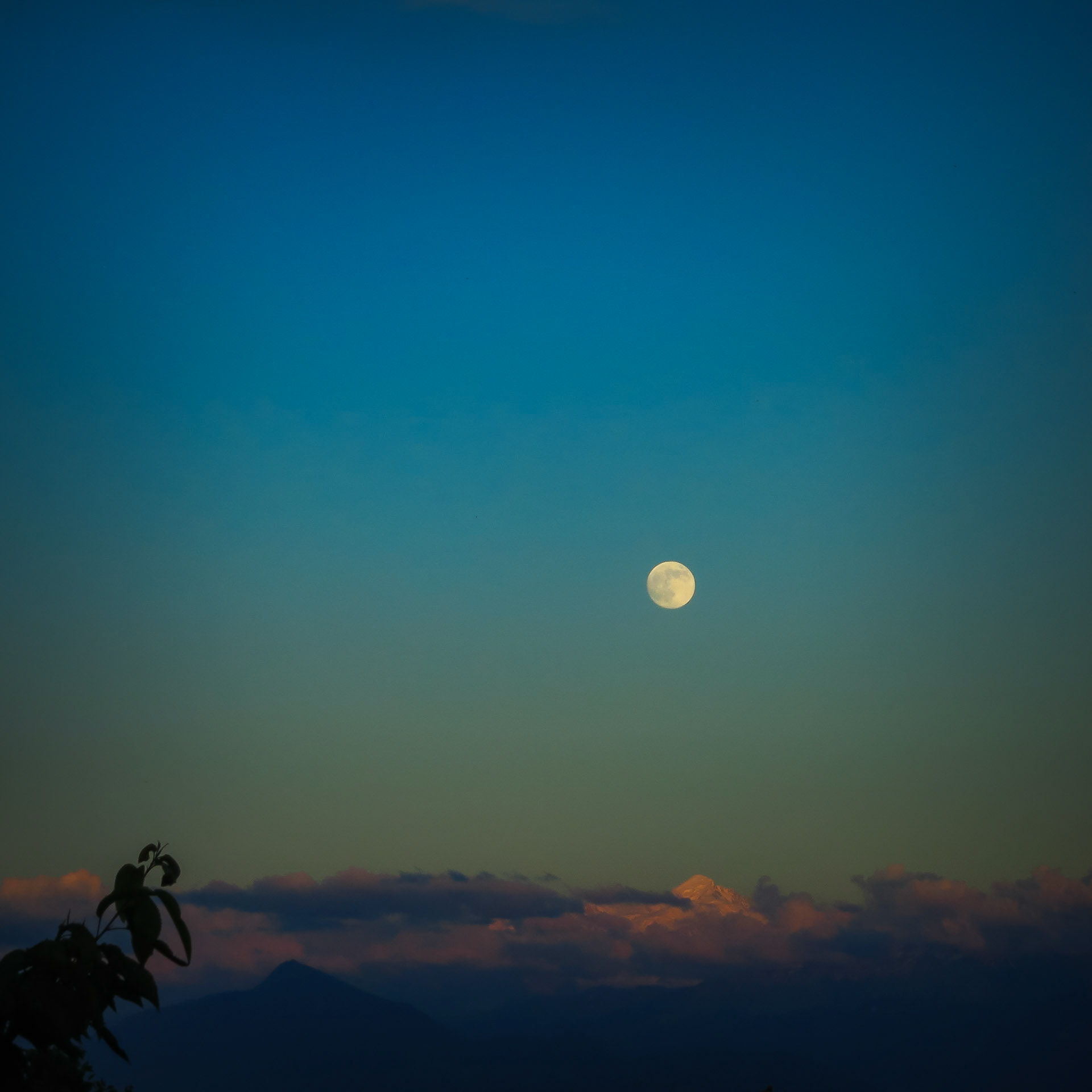 Moon over Mont Blanc
