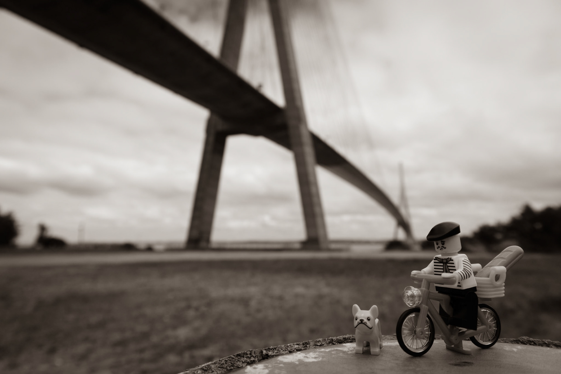 Eugène au Pont de Normandie