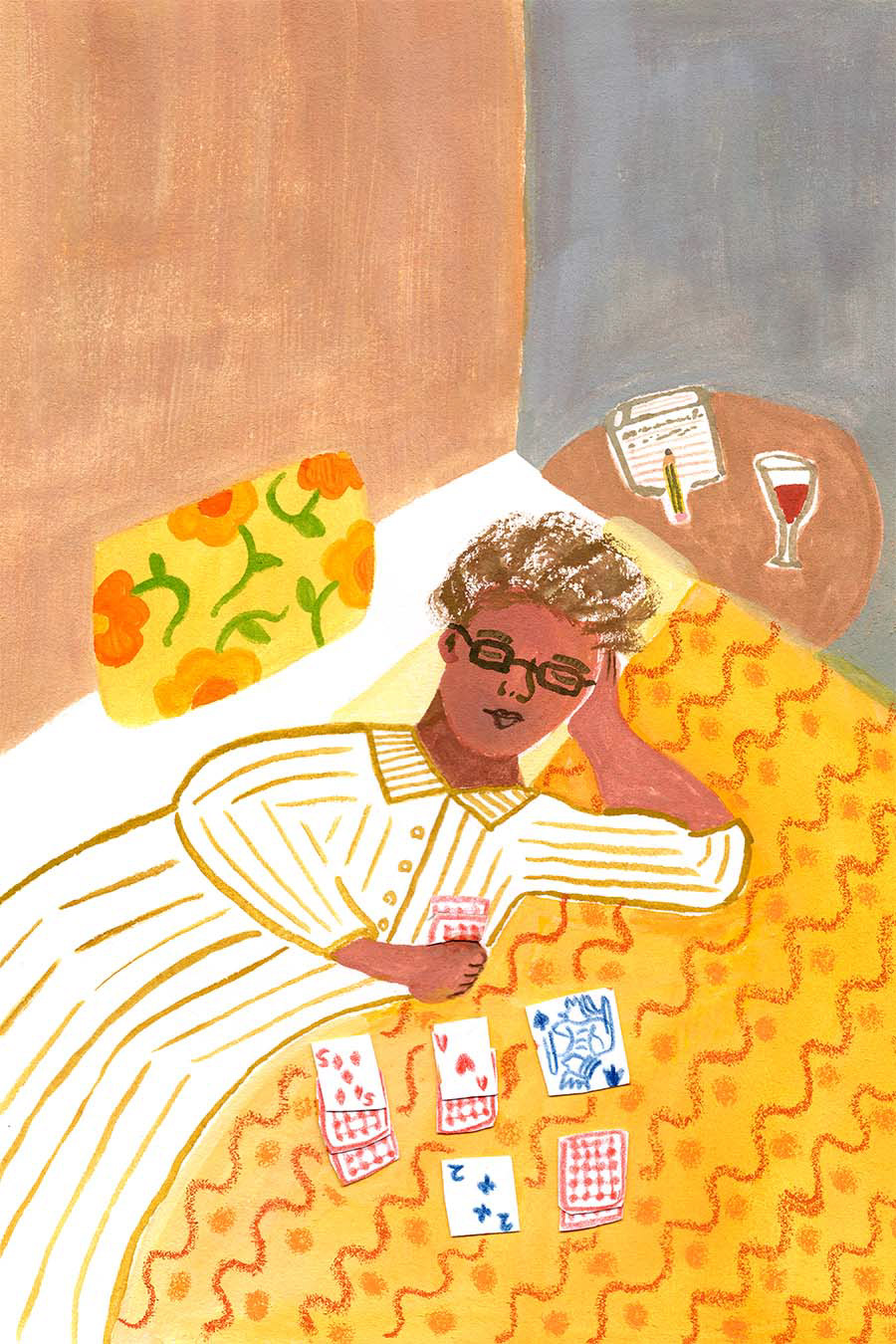 Author Maya Angelou who wrote in a rented hotel room, taking breaks by playing solitaire. ⁣