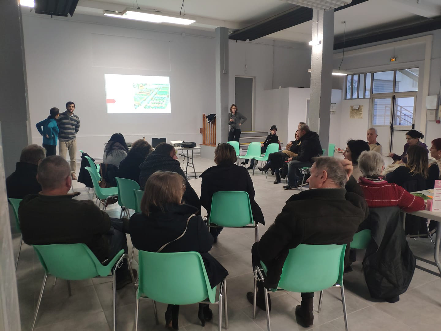 L'atelier permaculture a attiré beaucoup de monde