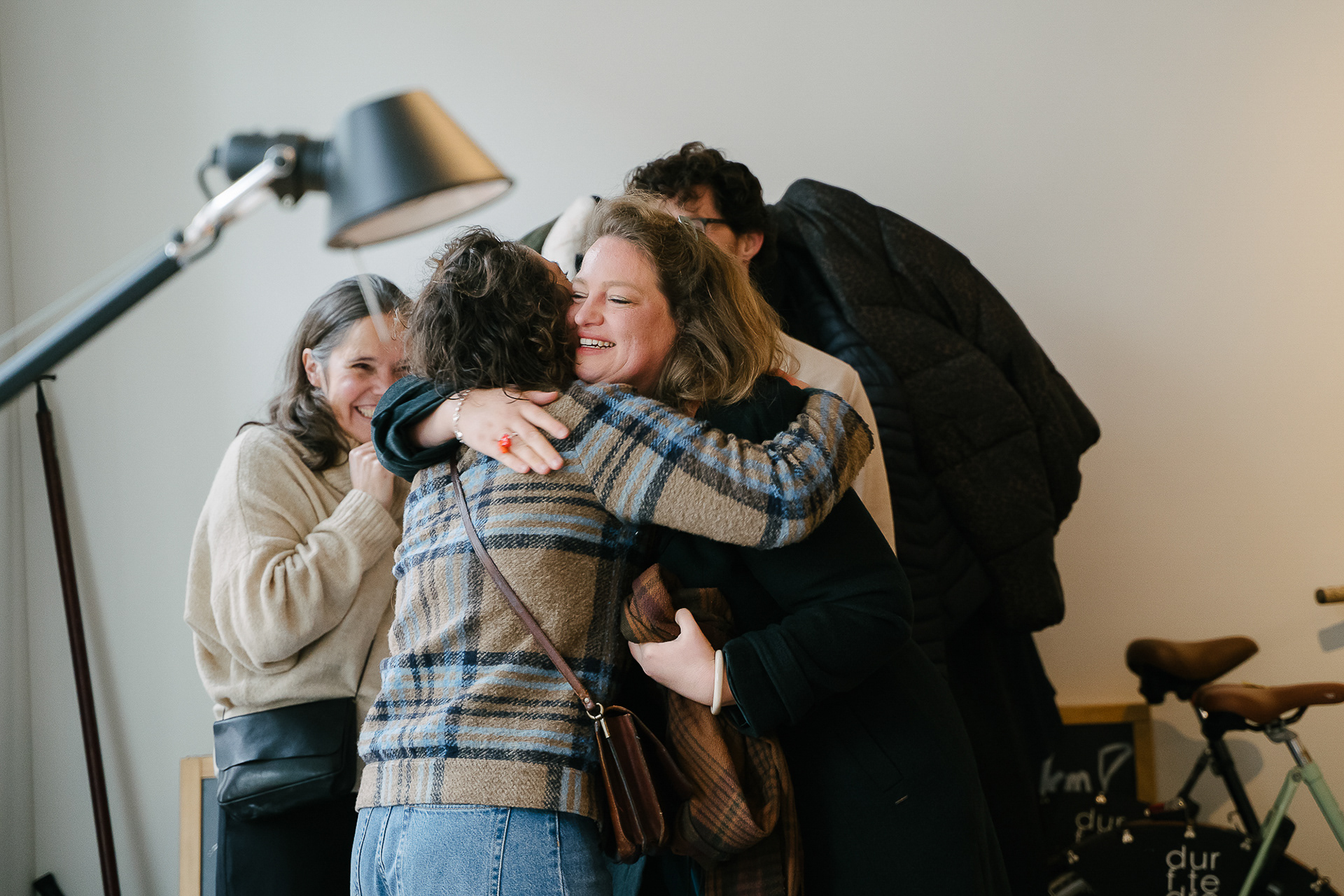 A joyful evening with laughter at a friends' party