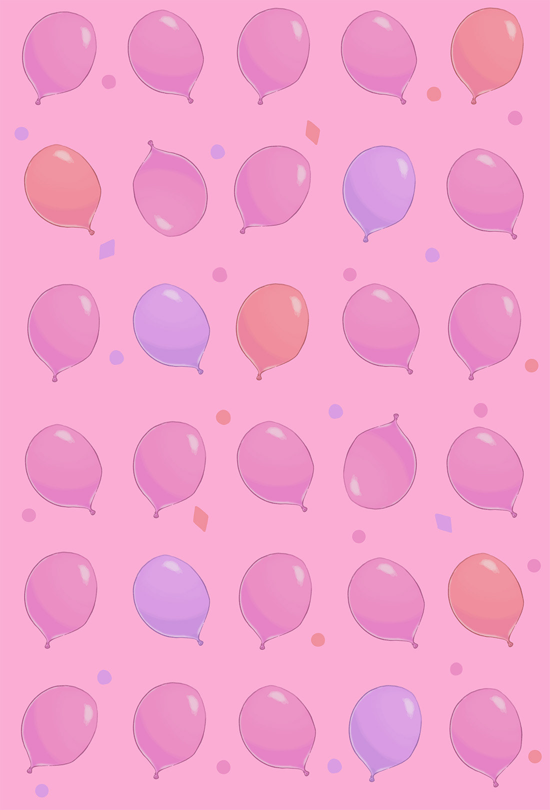 背景色の影響を受けやすい配色のため、 主役が沈まないよう全体の色関係を調整しています。  明るい背景・暗い背景のどちらでも使用可能な パターンイラストです。