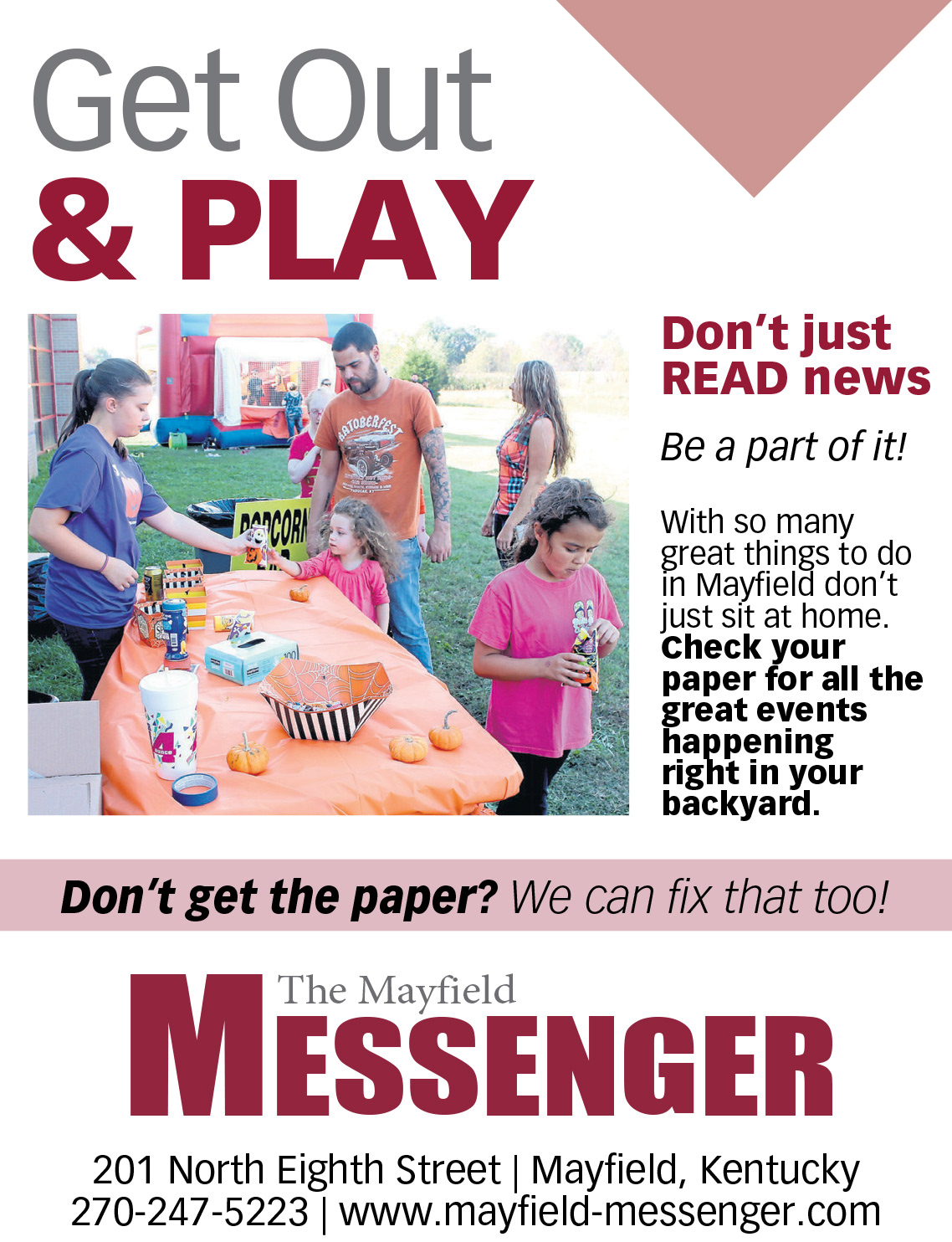 Filler Ad for the Mayfield Messenger