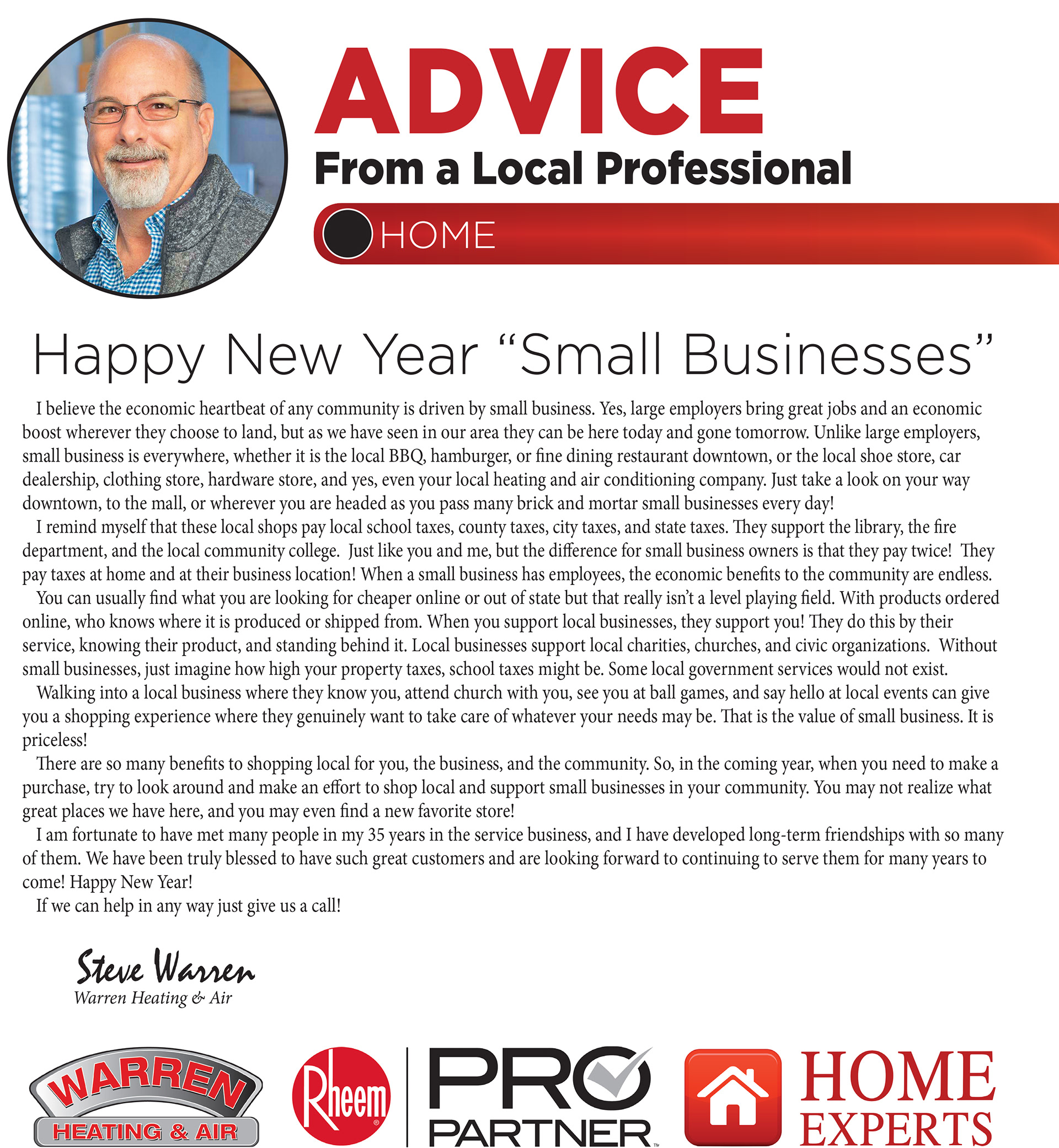 Advise Column/Ad