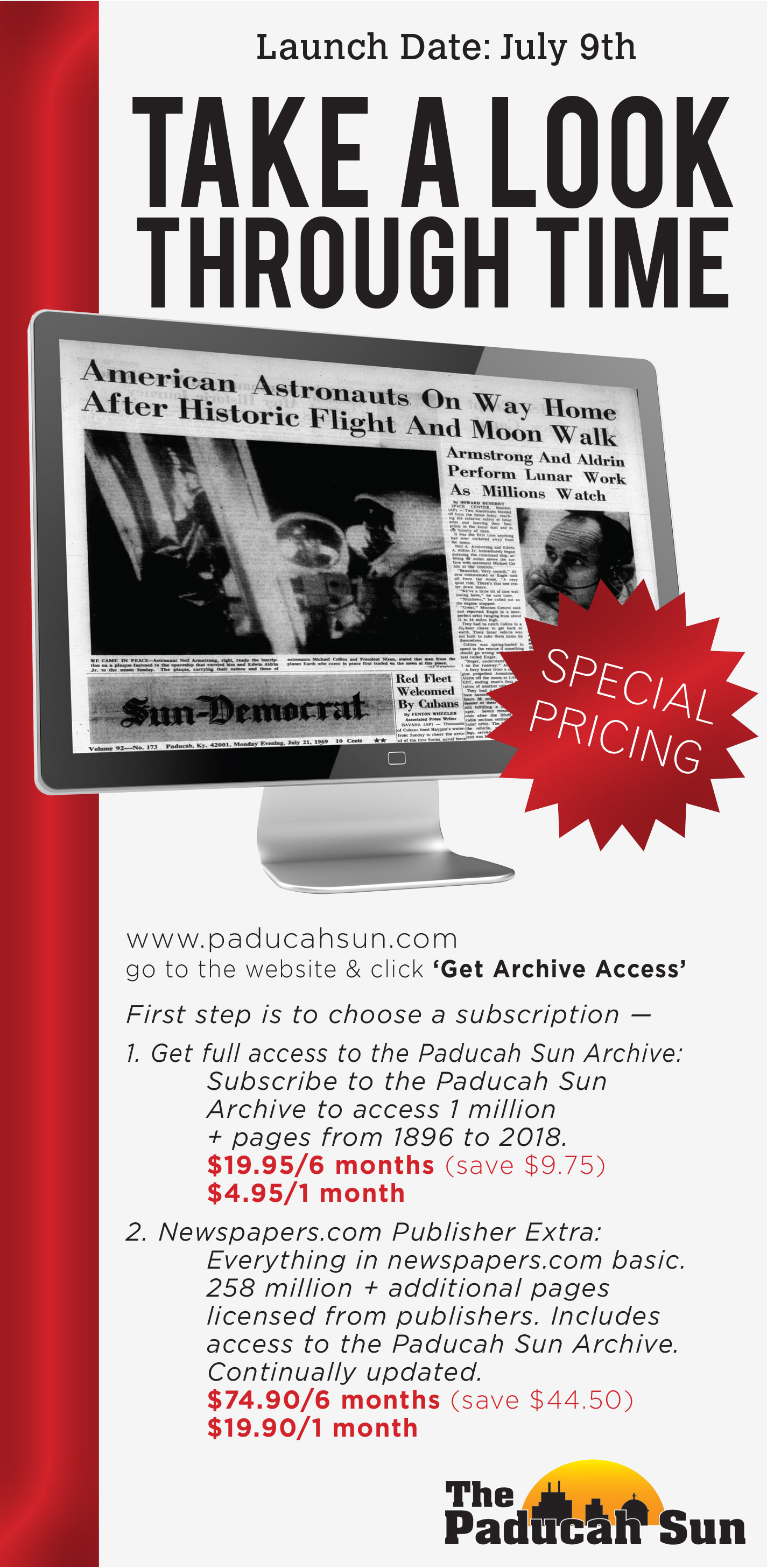 Archive Ad for the Paducah Sun