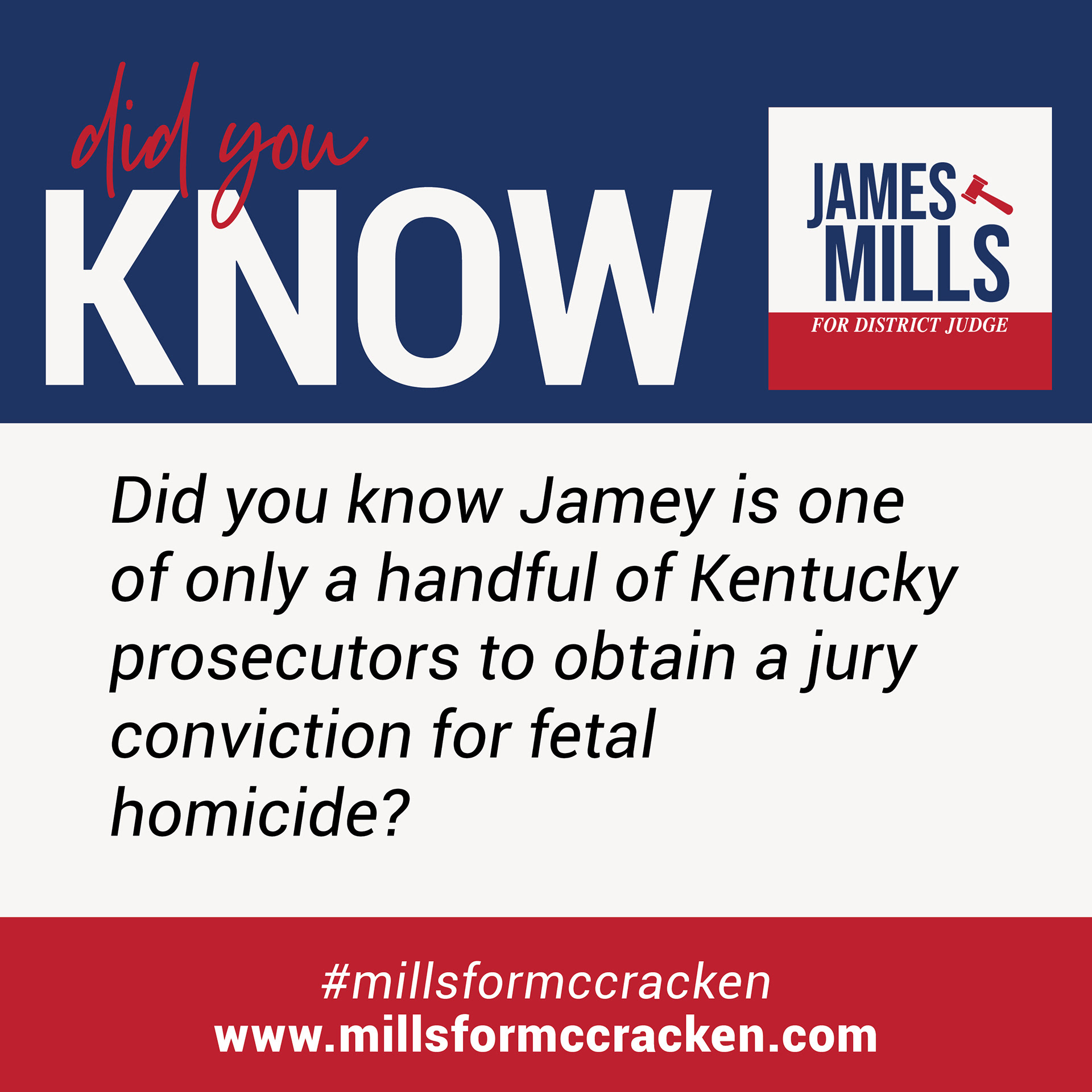 James Mills Social Media Graphic