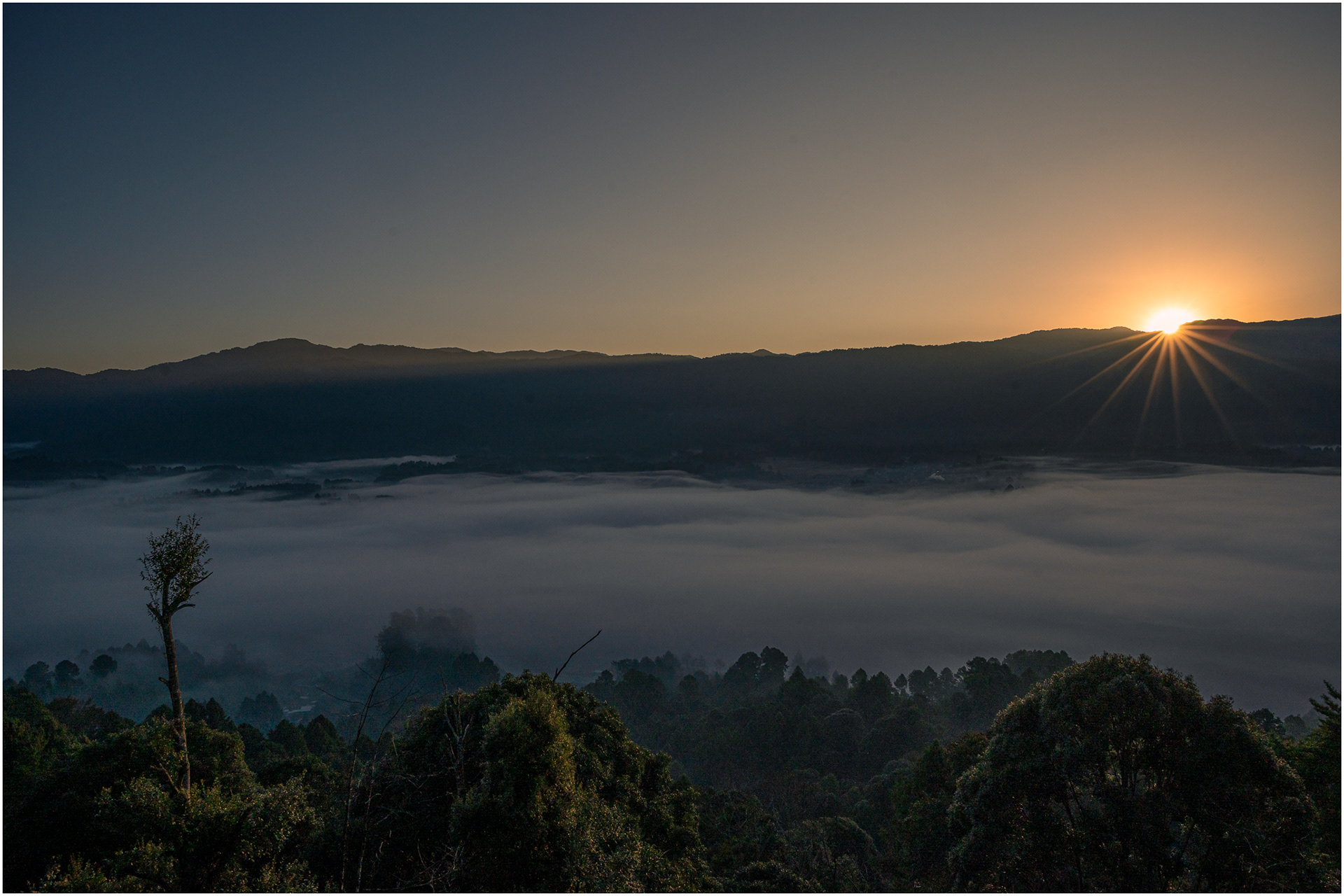 Sunrise over Ziro Valley