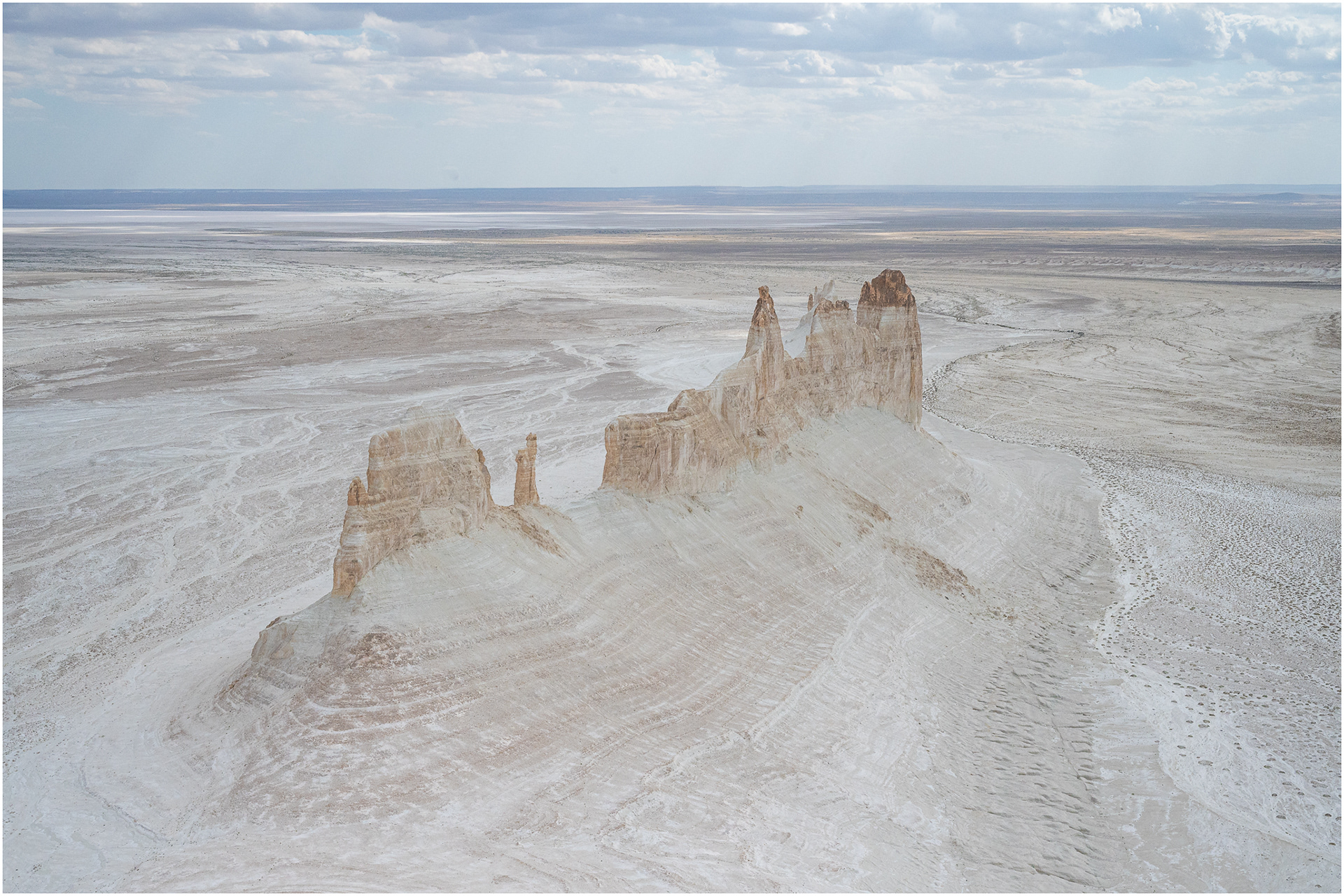 The famous towering formation in the Bozzhyra Gorge