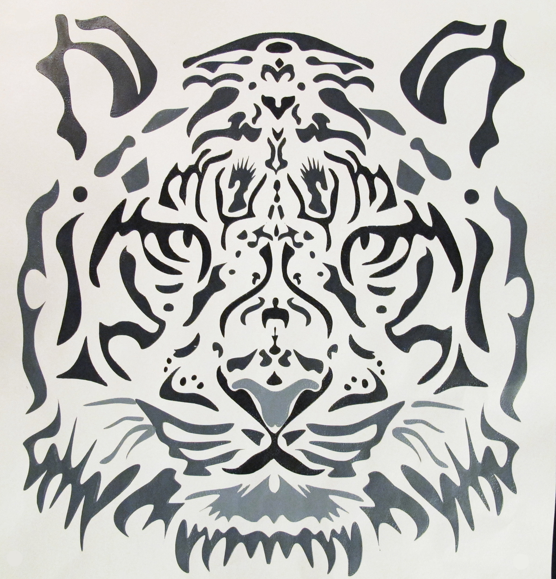 White Tiger Print